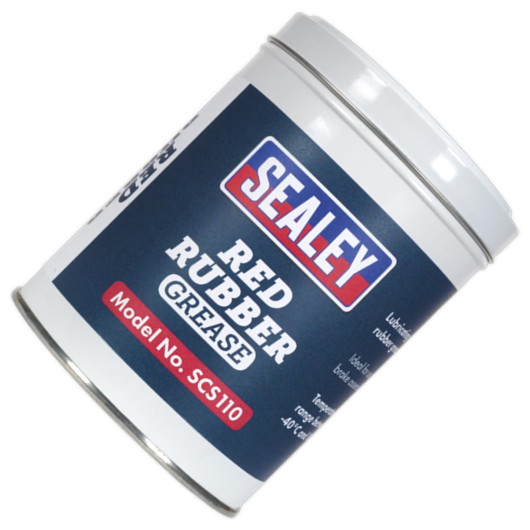 Sealey Red Rubber Grease 500g Tin