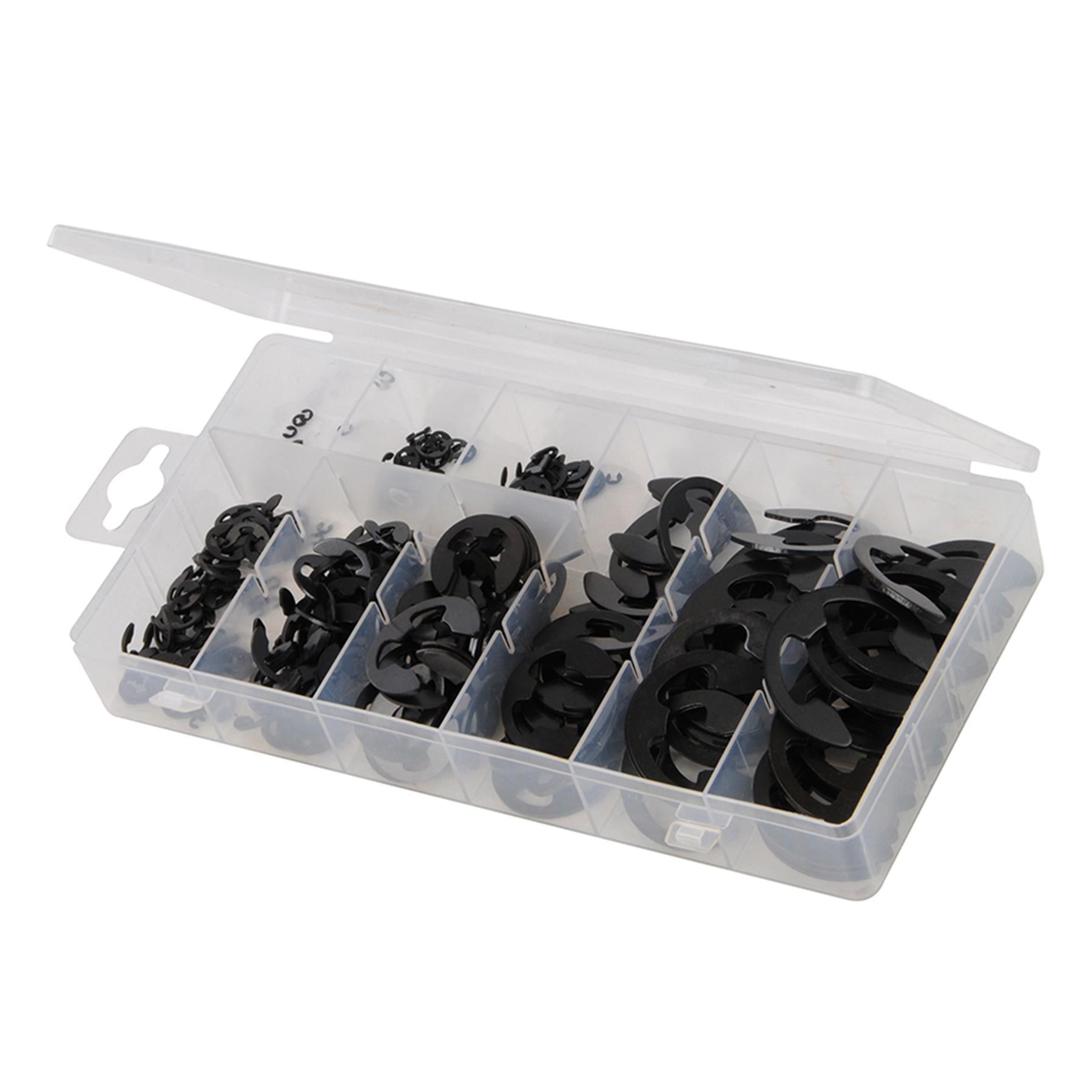 300Pce E Clips Metric Pack Diy Chemically Blackened Steel External Retaining
