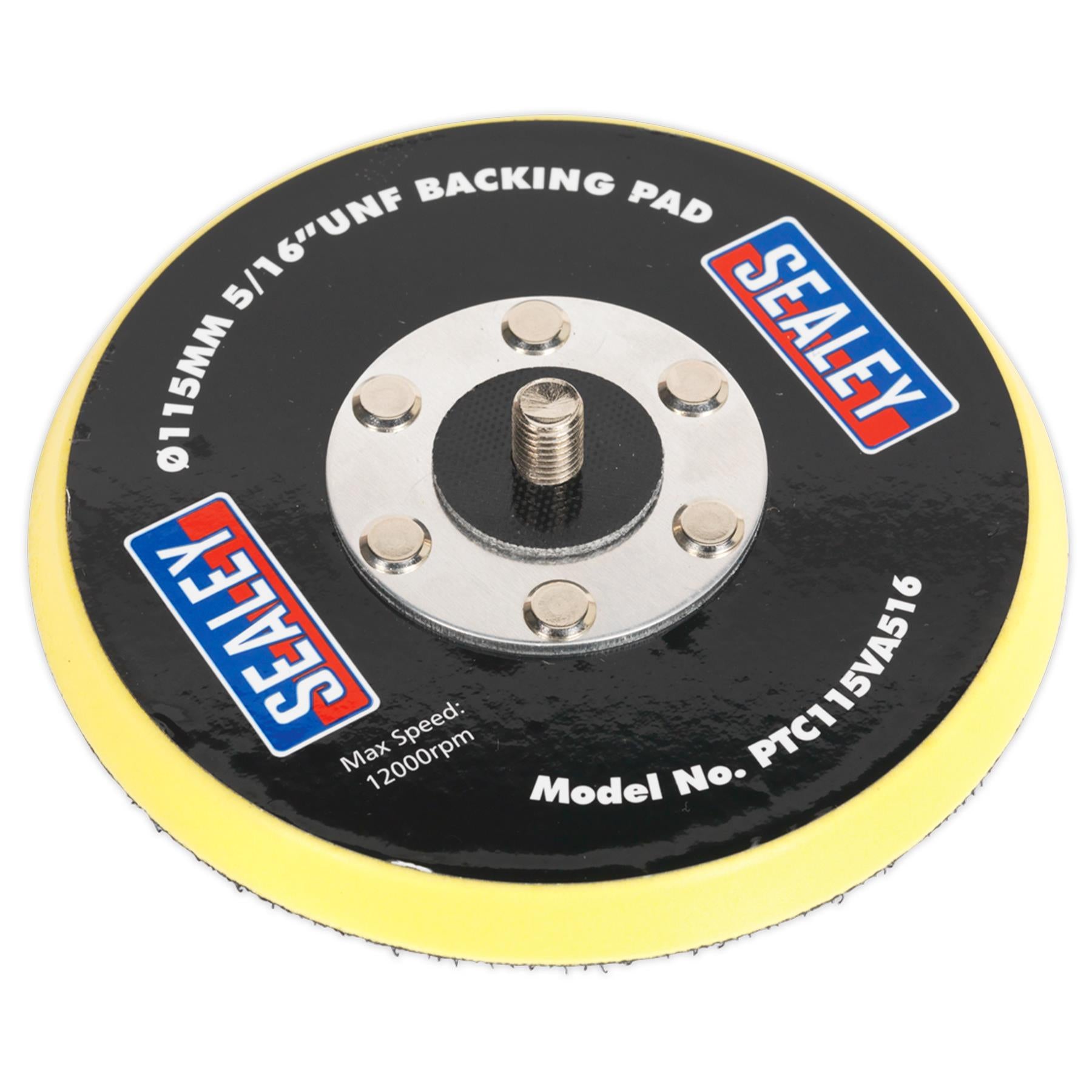Sealey Hook-and-Loop Backing Pad 115mm 5/16"UNF