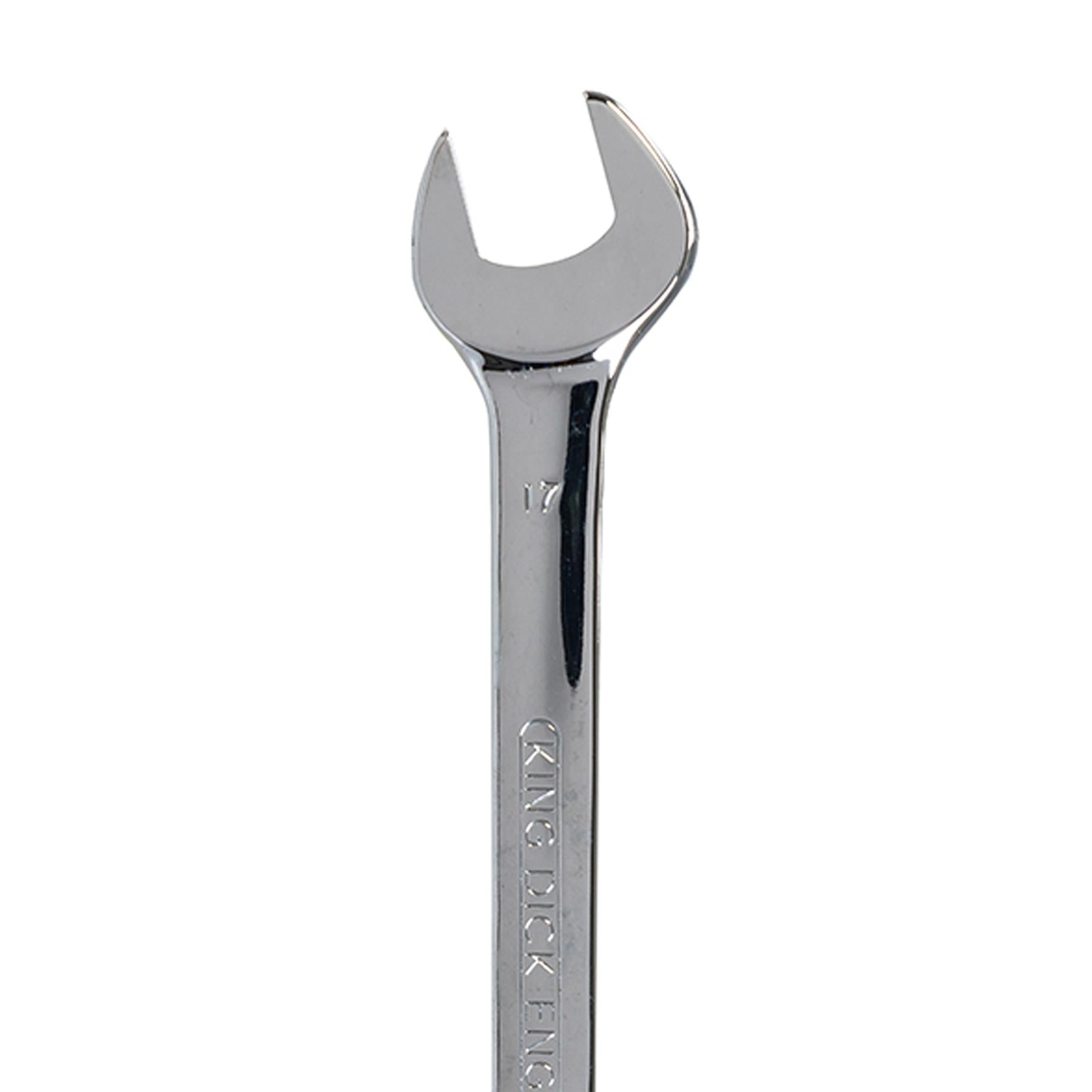 King Dick metric 17 MM polished chrome combination spanner wrenches spanners