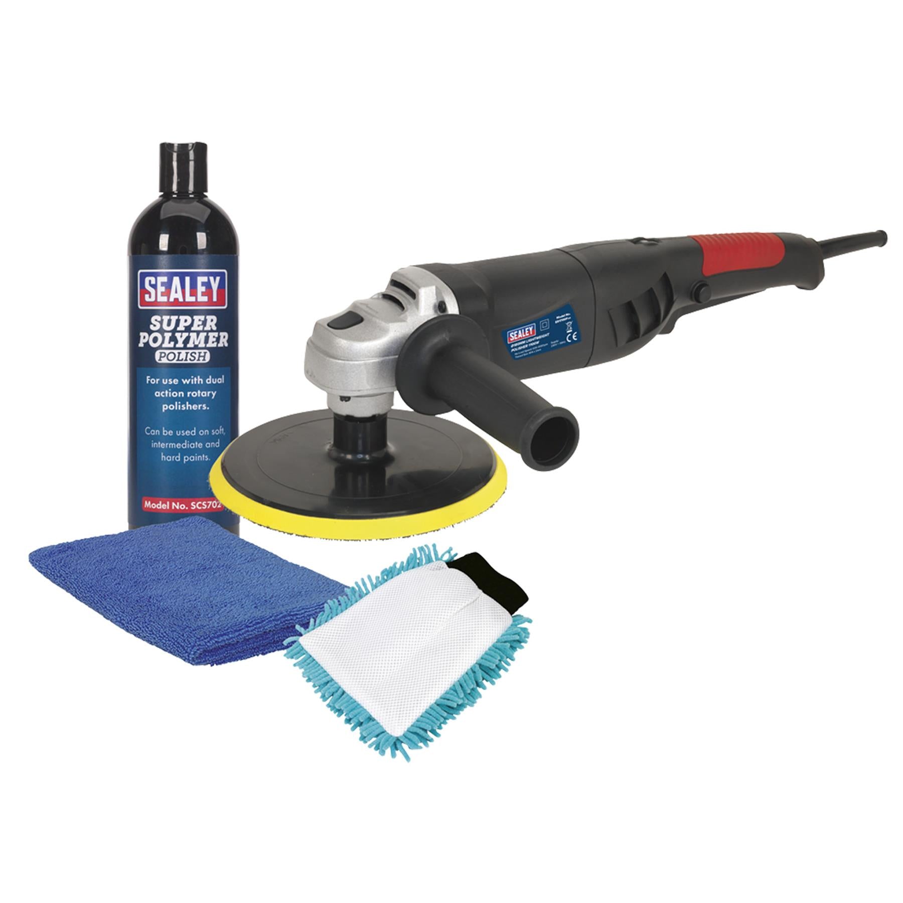Sealey 180mm Pro Electric Polisher Kit 1100W/230V CPK03