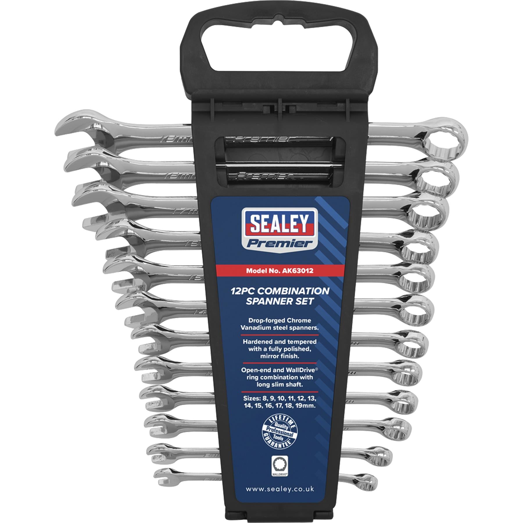 Sealey Combination Spanner Set 12pc Metric