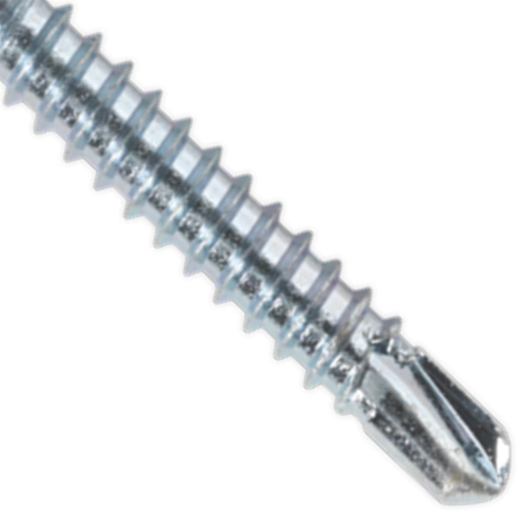 Sealey Self Drilling Screw 4.2 x 25mm Hex Head Zinc Pack of 100