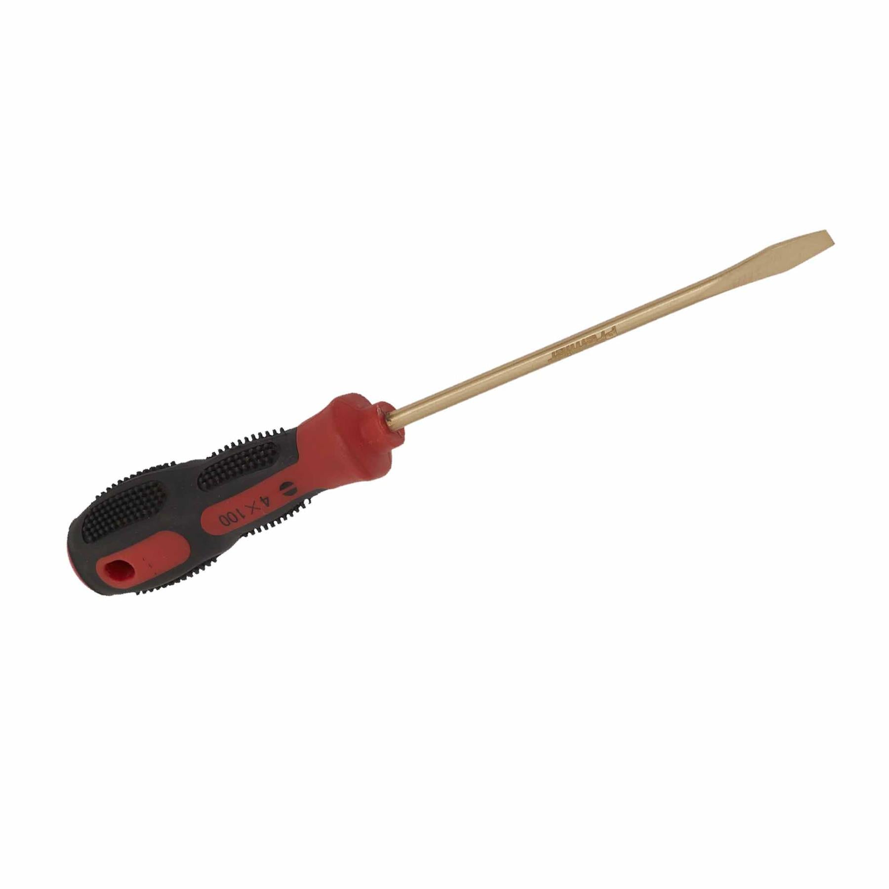 Screwdriver Slotted 4 x 100mm - Non-Sparking. NS093 Sealey