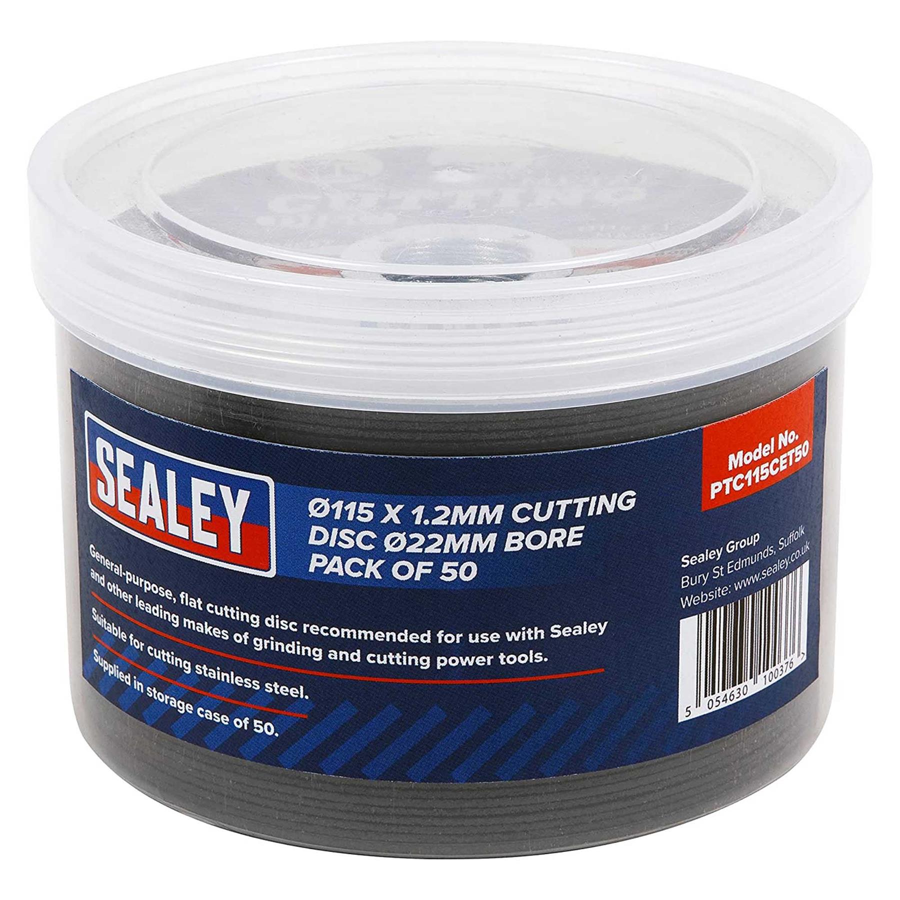Sealey Cutting Disc �115 x 1.2mm �22mm Bore - Pack of 50
