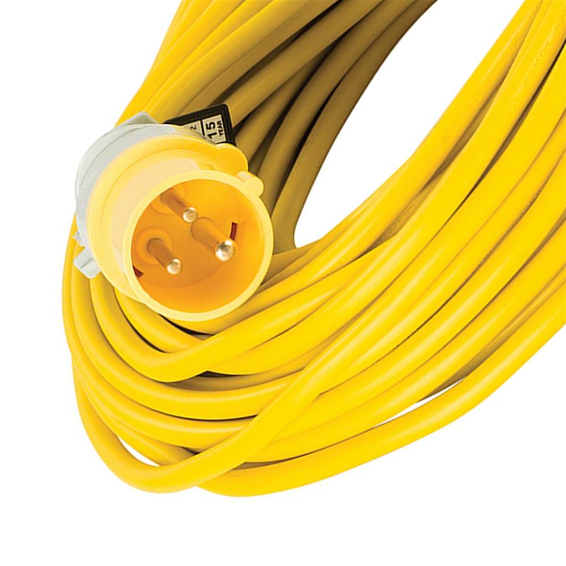 Defender Extension Lead Yellow 1.5mm2 16A 25m 110V