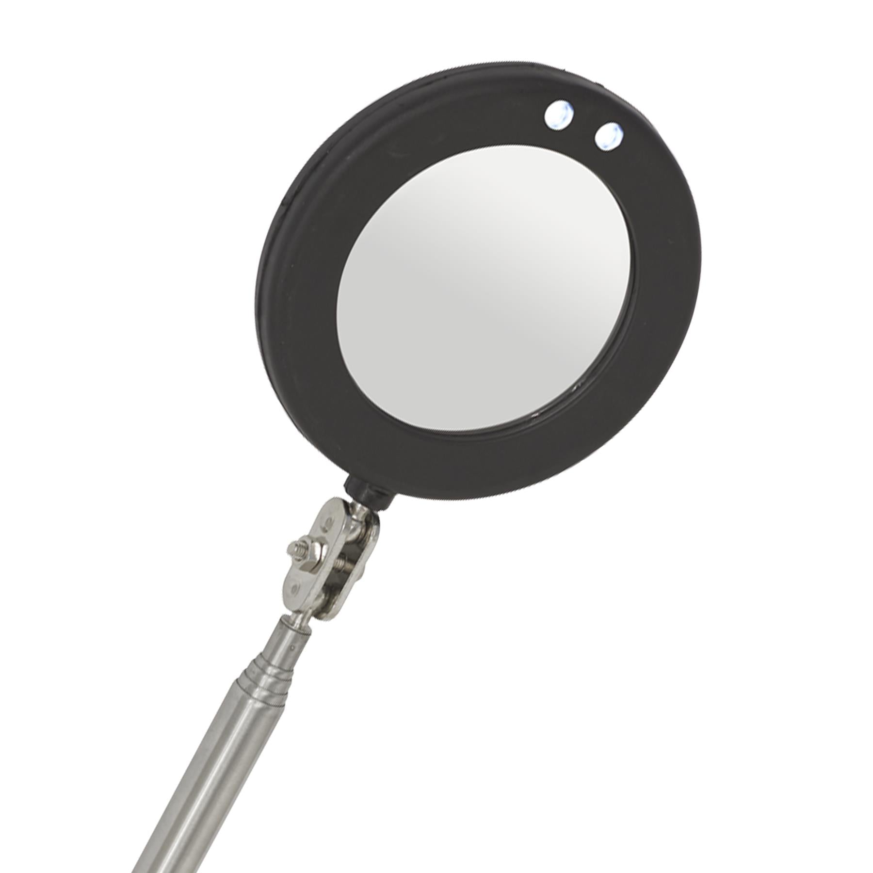 Sealey Telescopic Inspection Mirror 75mm with LED