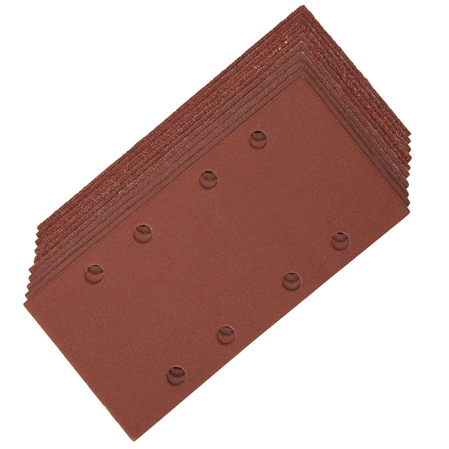 10 x 1/3 Punched Sanding Sheets, 93 x 190mm Sandpaper Pads Sander Hook and Loop Mix Grit