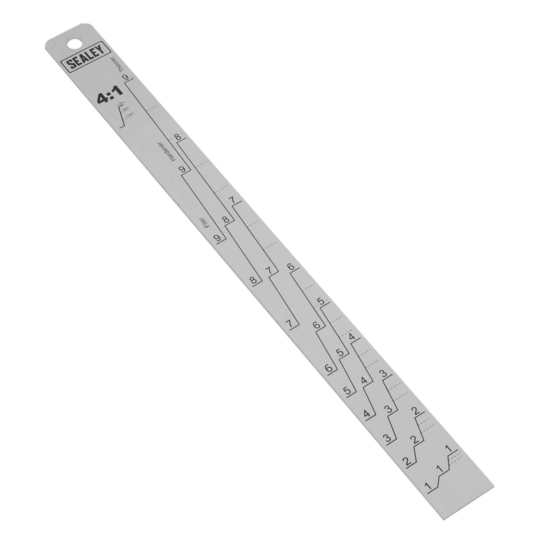 Sealey Aluminium Paint Measuring Stick 2:1/4:1