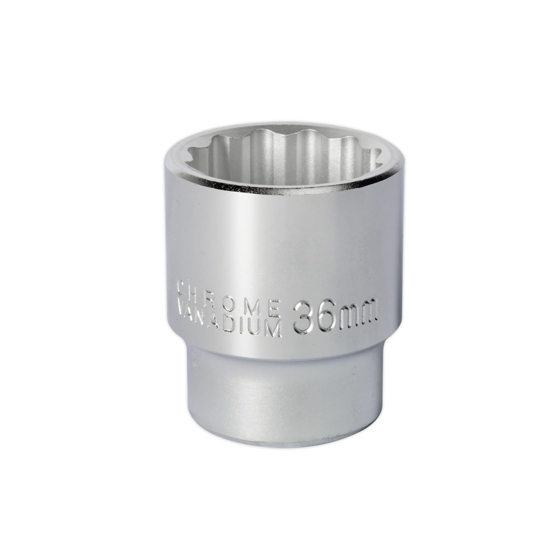 Sealey WallDrive Socket 36mm 3/4"Sq Drive