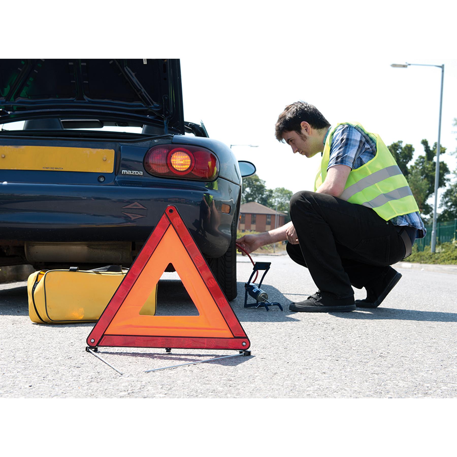 Emergency Breakdown Road Safety Kit Vehicle - 2M Jump Leads Copper-Coated Clamps