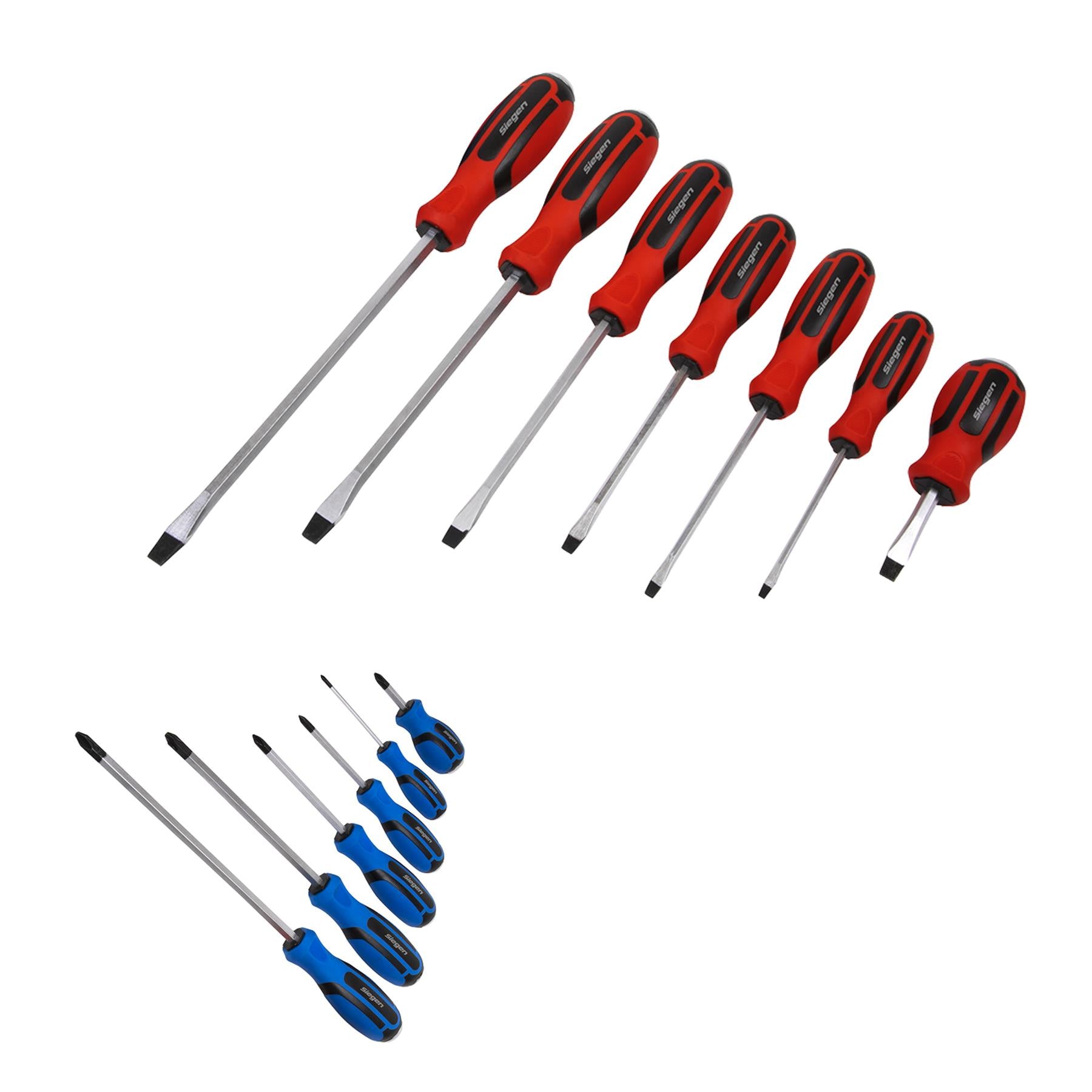 Sealey Screwdriver Set 13pc Hammer-Thru