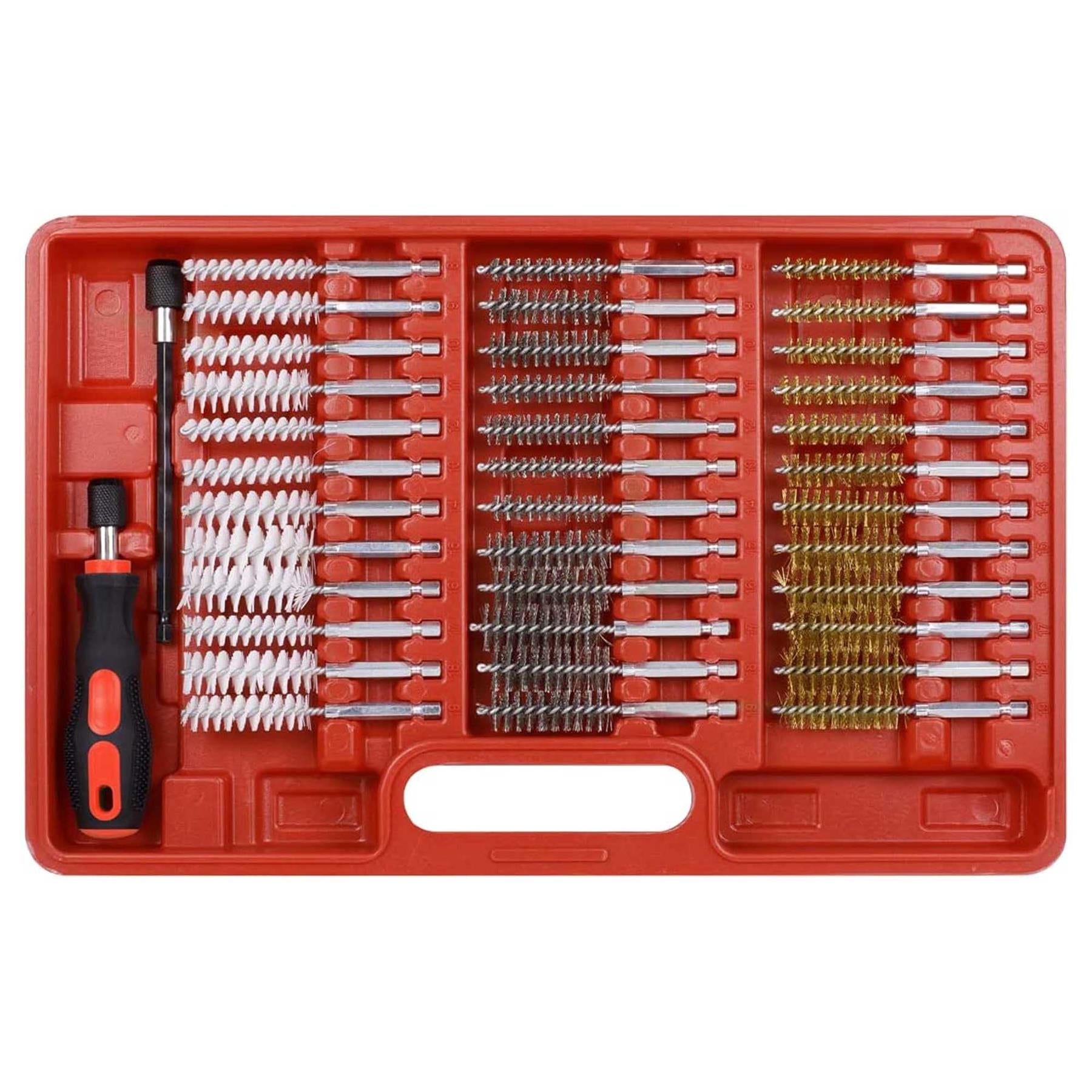 Sealey 38pc Cleaning Brush Set Injector Bore
