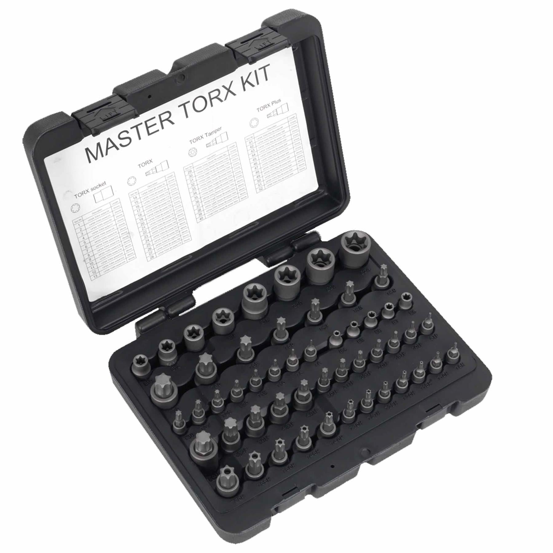 TRX-Star* Master Socket Set 52pc 1/4", 3/8" & 1/2"Sq Drive. Sealey