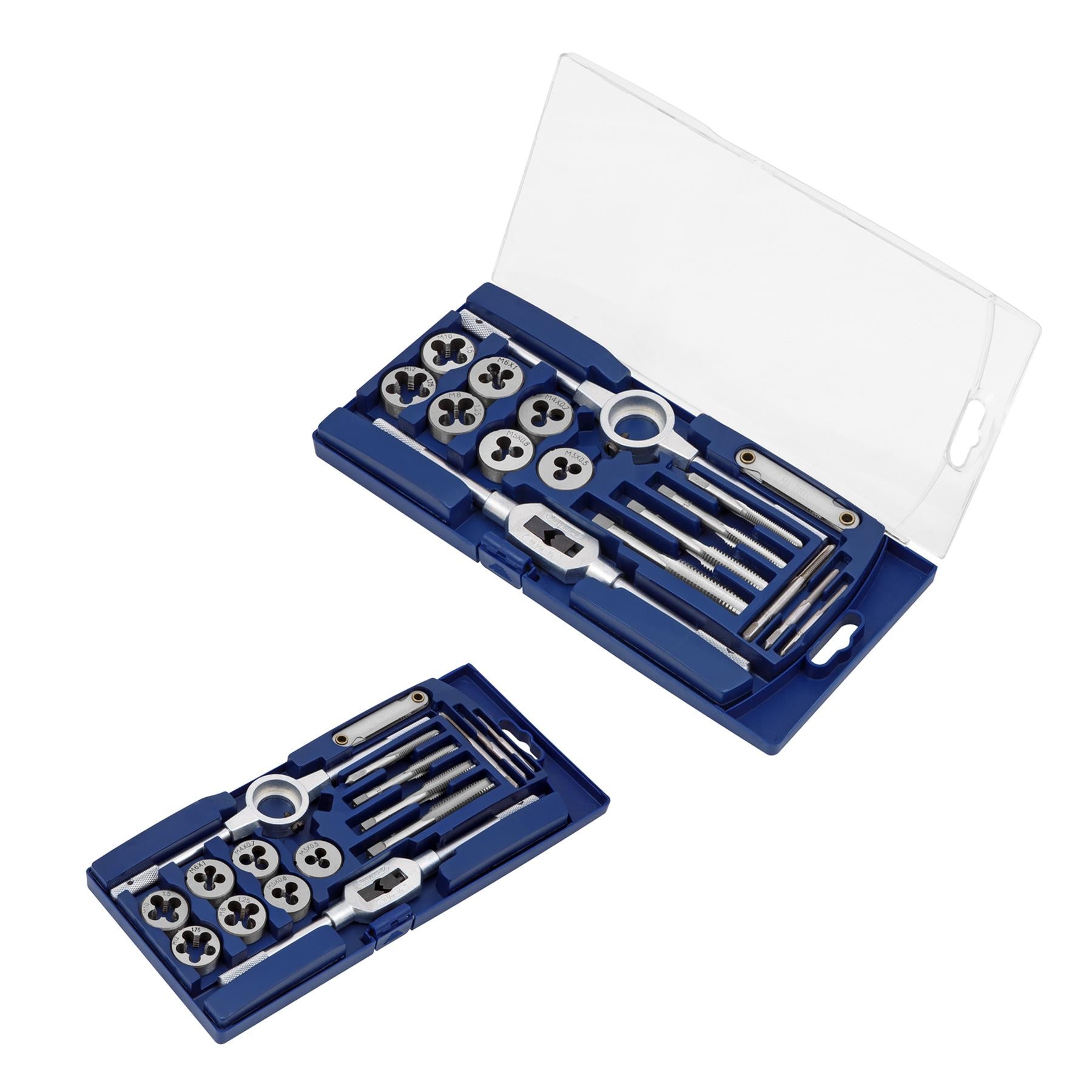 Sealey 17pc Tap & Die Set Metric Thread Cutting/Repairing Set Steel M3 - M12