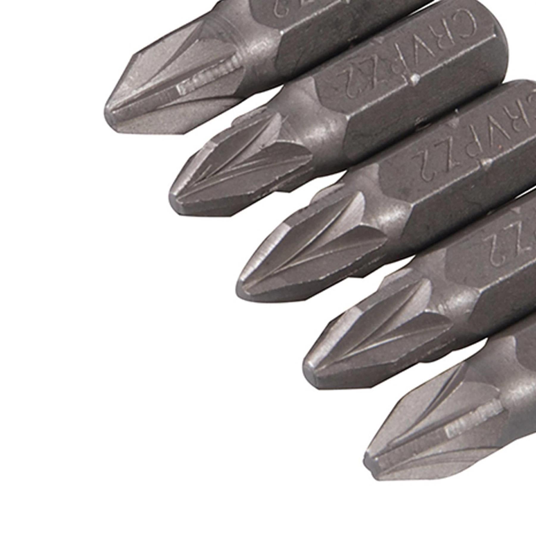 CR-V STEEL POZIDRIV SCREWDRIVER INSERT BITS Extra Tough Driver Screw PZ2