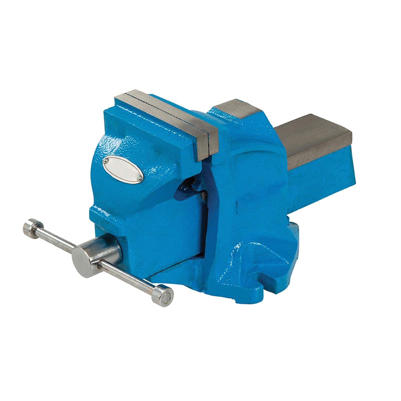 4" 100mm Jaw Engineers Workshop Vice Hardened Steel Powder Coated 8kg Tommy Bar Handle