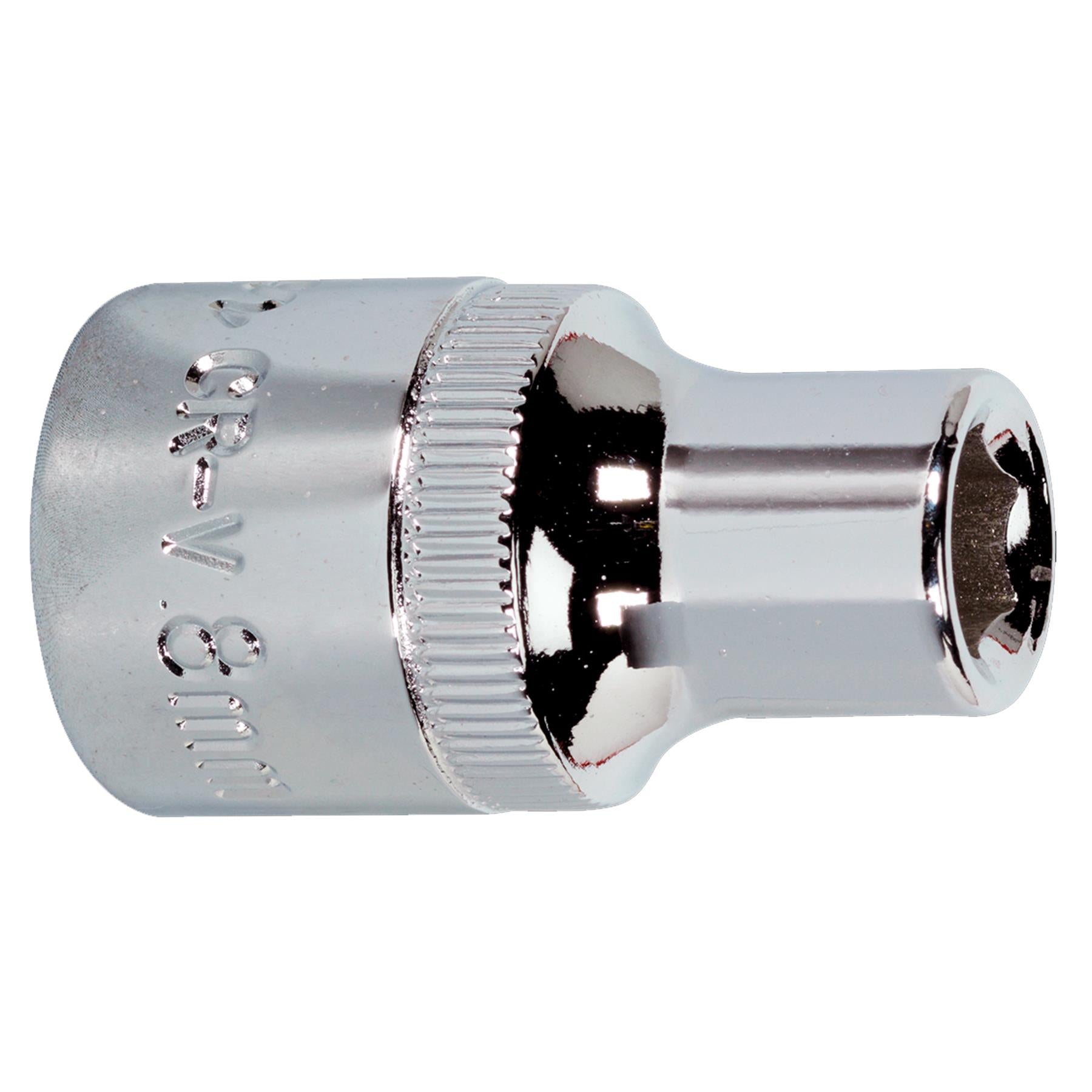 Sealey WallDrive Socket 8mm 1/2"Sq Drive Fully Polished