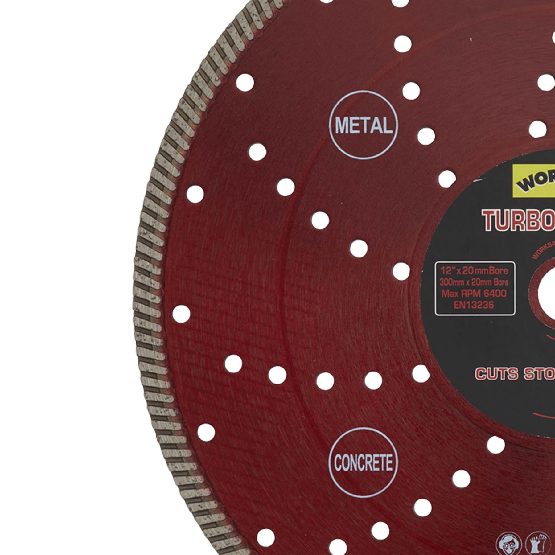 Sealey Turbo Allmat Diamond Blade Ø300 x 20mm