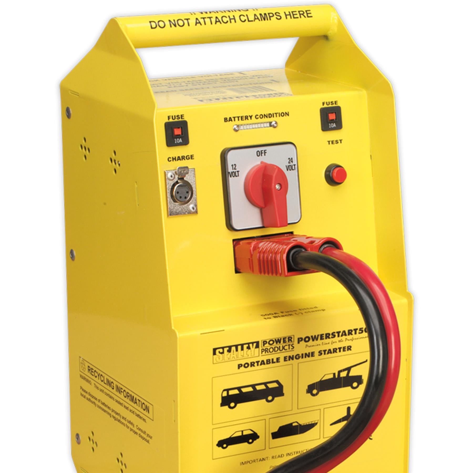 Sealey PowerStart Emergency Jump Starter 500hp Start 12/24V