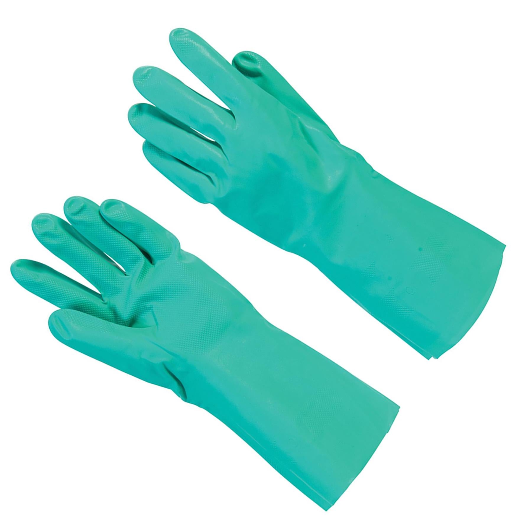 20 X Nitrile Gauntlets Quality Heavy Duty Construction Microorganism Protection