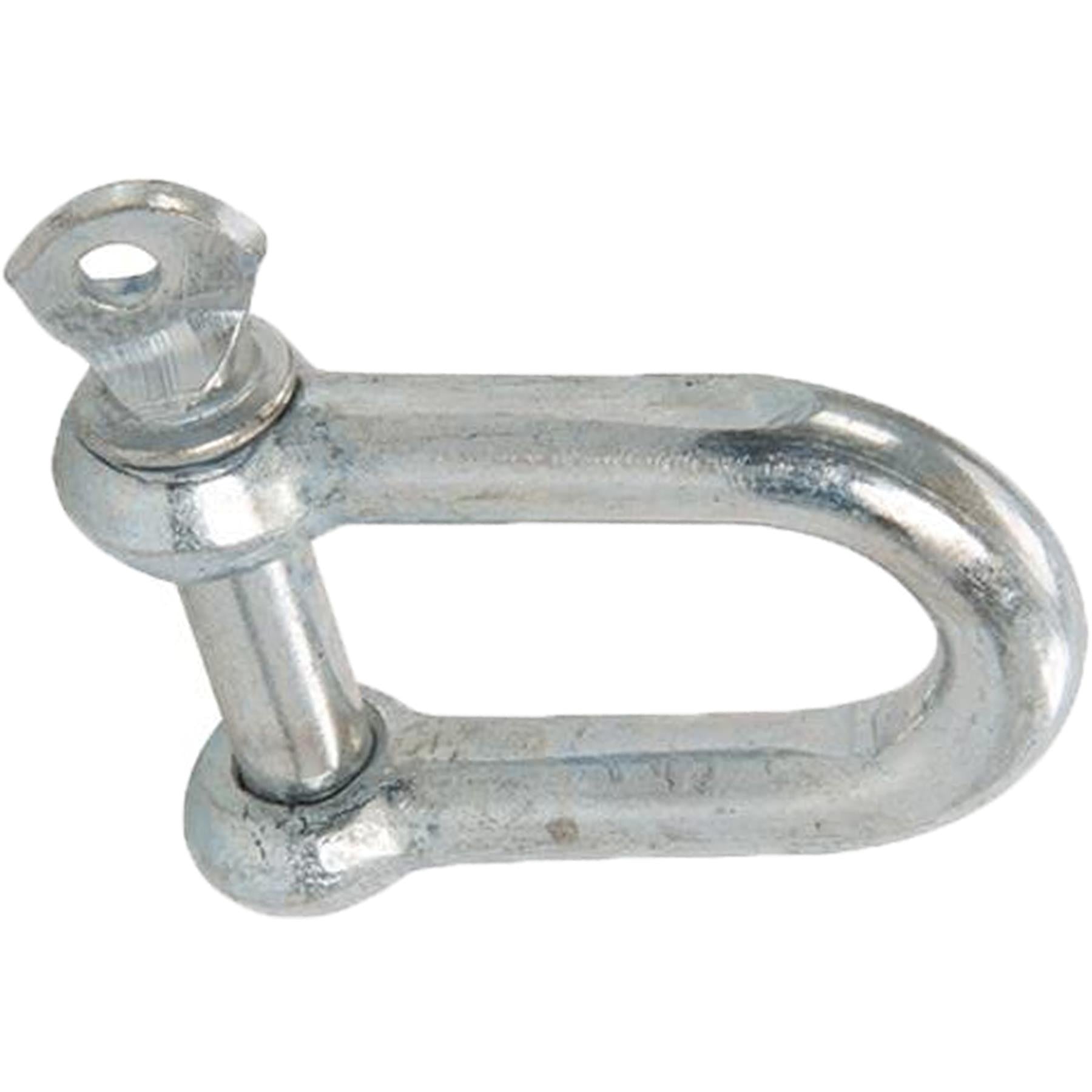 10pc Galvanised Commercial D-Shackle - M10 Zinc Plated Corrosion Resistant