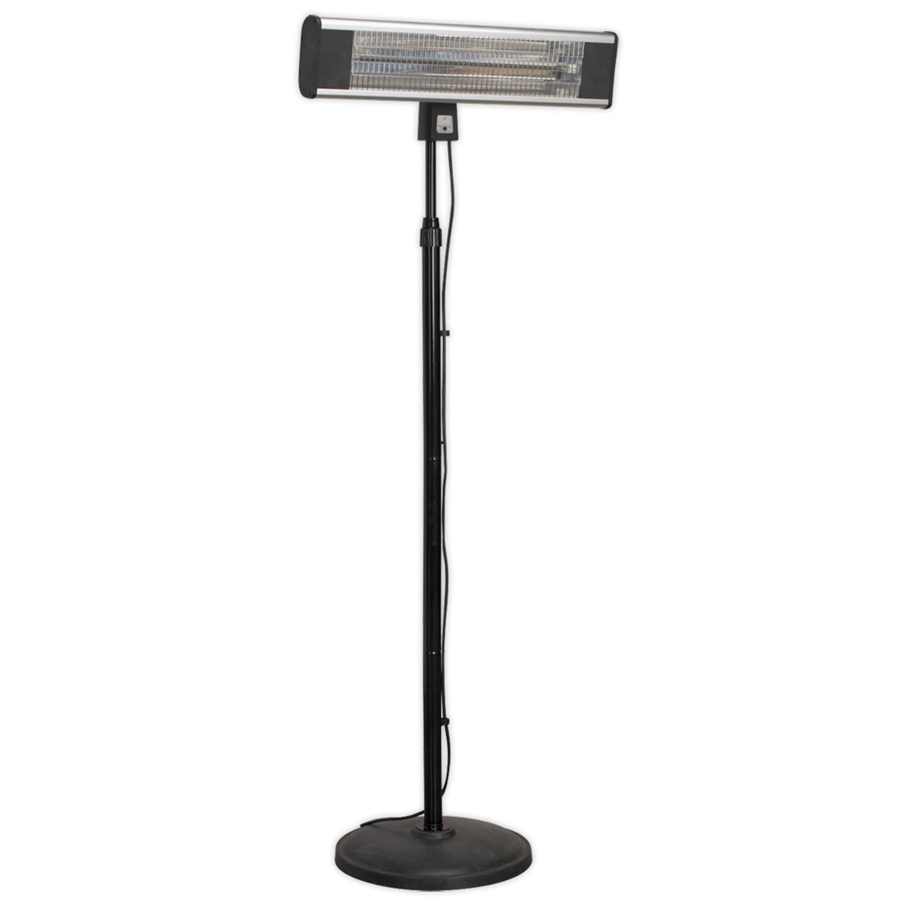 Sealey Carbon Fibre Infrared Patio Heater 1800W Telescopic Stand