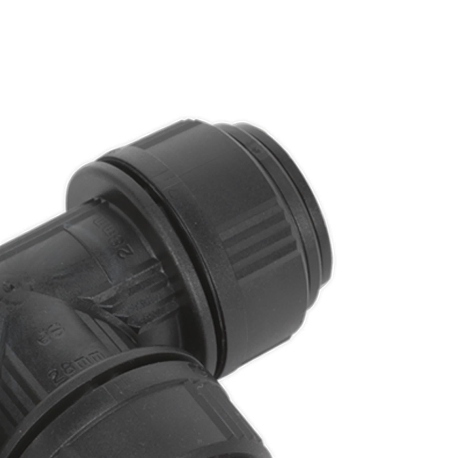 Sealey Equal Tee Ø28mm Pack of 5 (John Guest Speedfit® - PM0228E)