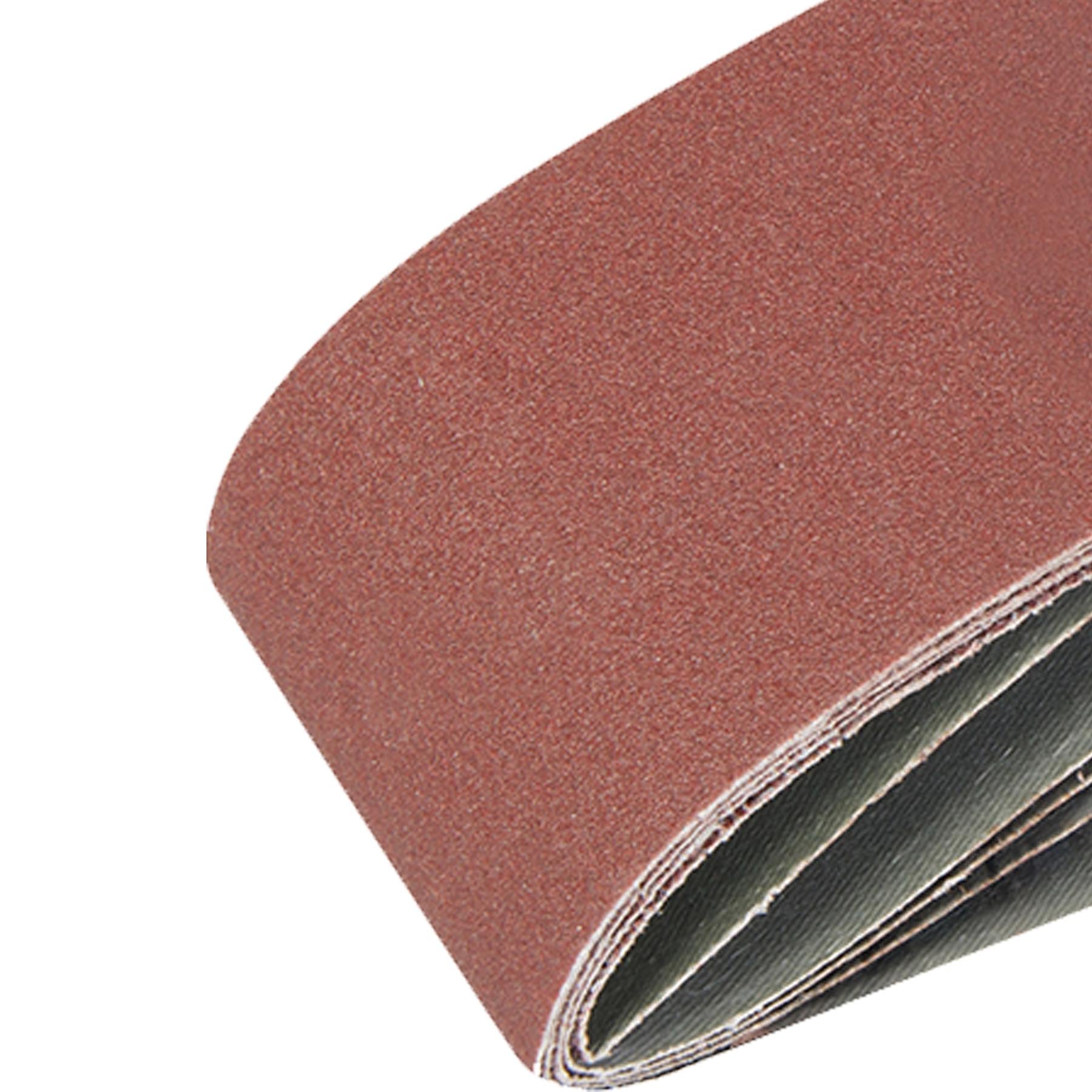 5 Assorted Grade 75mm X 533mm 40 80 120 Grit Electric Belt Sander Sanding Belts