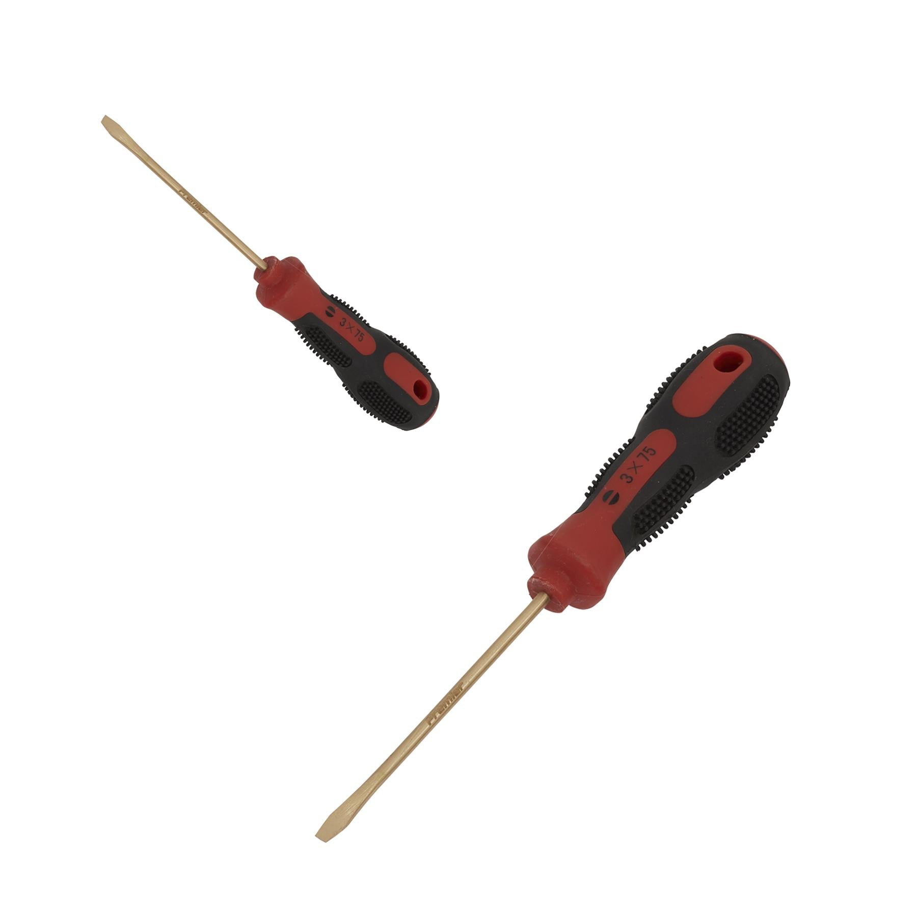 Sealey Screwdriver Slotted 3 x 75mm - Non-Sparking