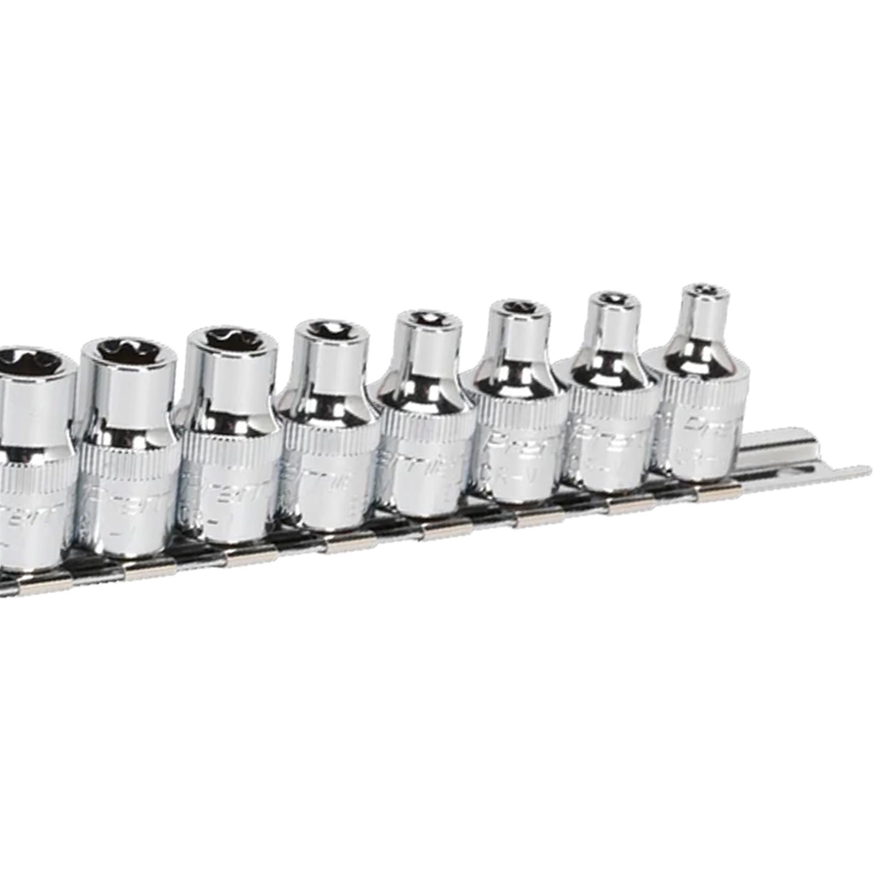 Sealey TRX-Star* Socket Set 12pc 3/8"Sq Drive E4-E20