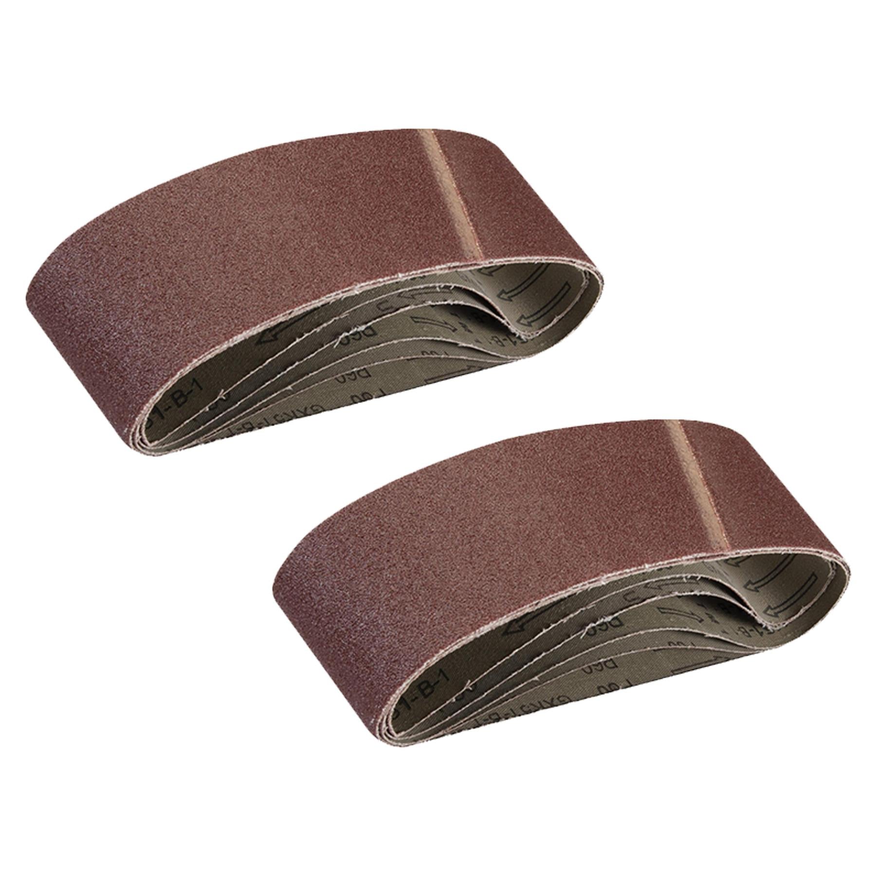 10 x Sanding Belts 75 x 533mm 60 Grits Dapetz Sanders MAKITA / BOSCH etc.