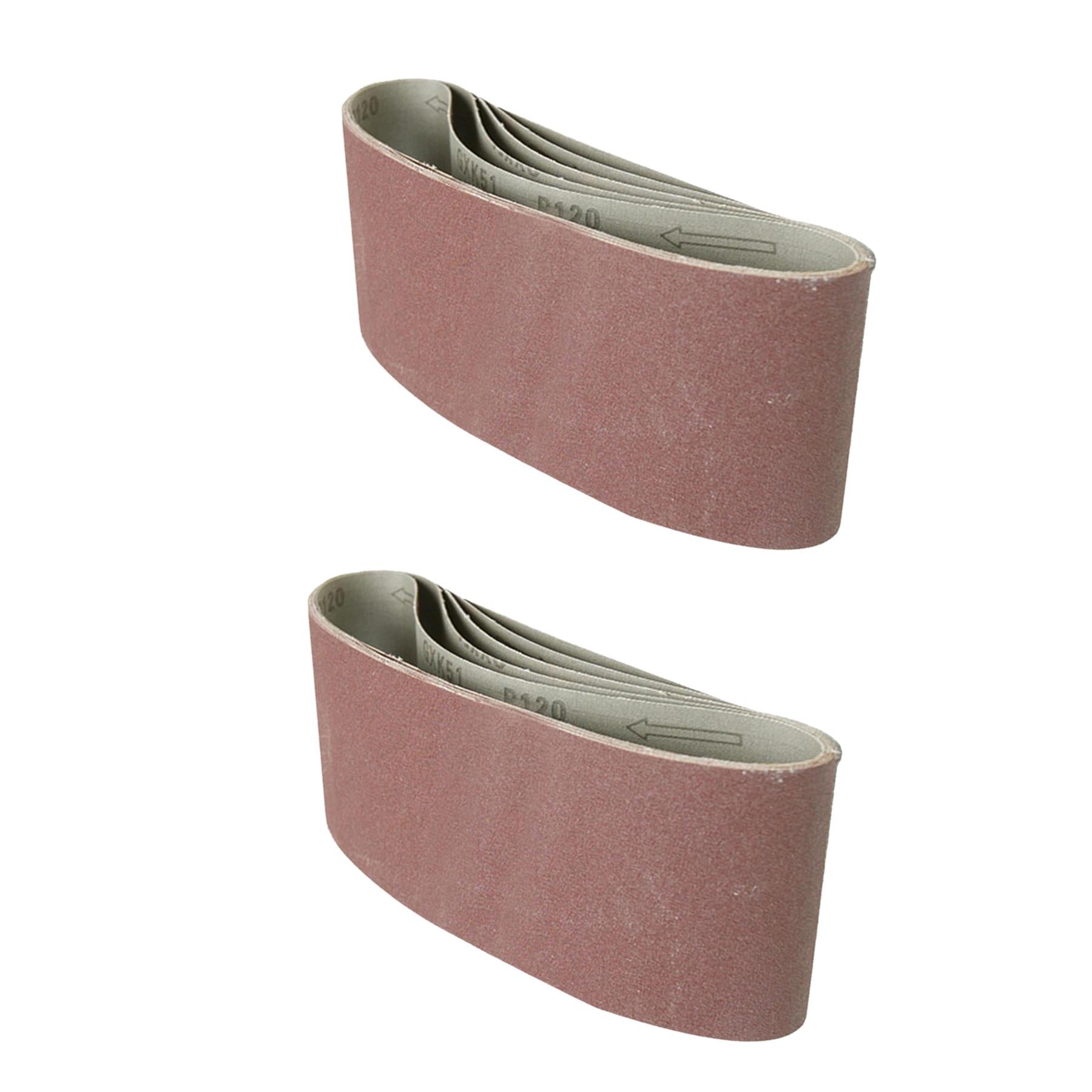 10 X New 610mm X 100mm 120 Grit Fine Sander Sanding Belts With Extra Top-Skive