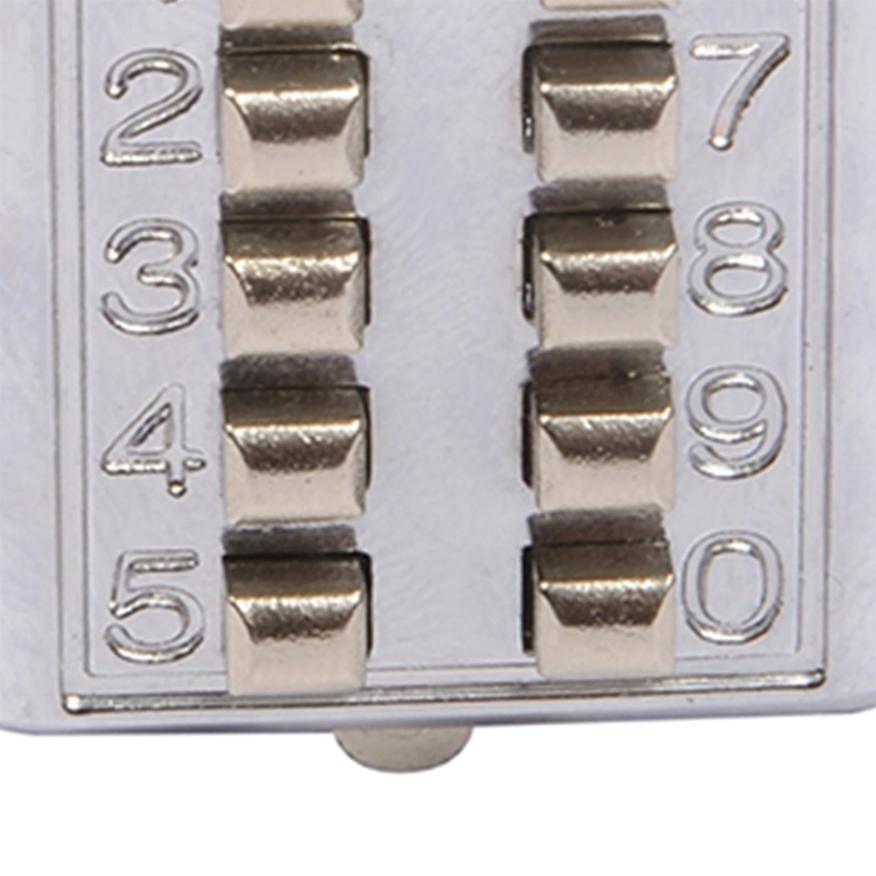 10-Digit Digital Combination Padlock - 38mm Steel Shackle Zinc Alloy Cylinder