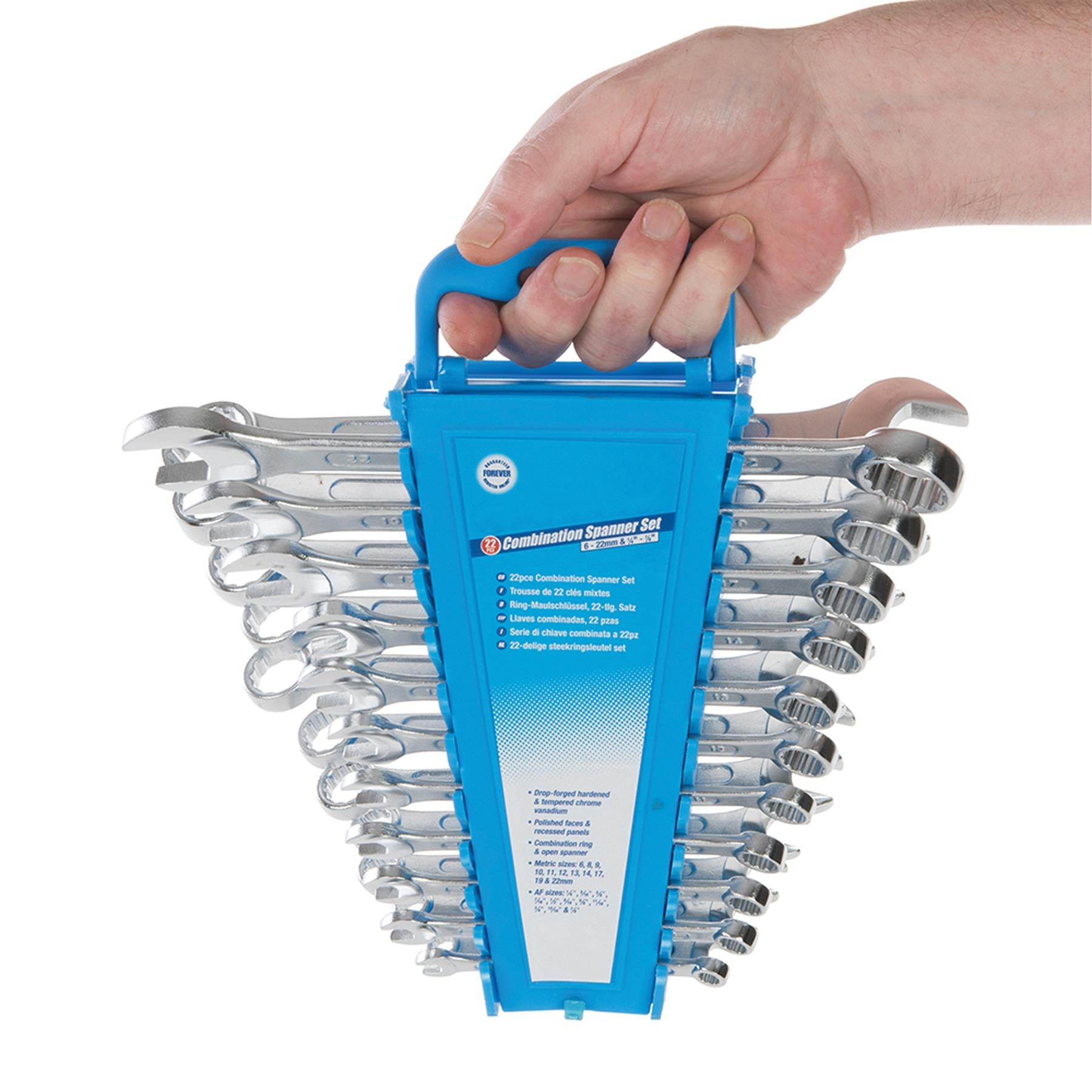 Heavy Duty 22pc Combination Metric 6mm-22mm Spanner Wrench Ring Set