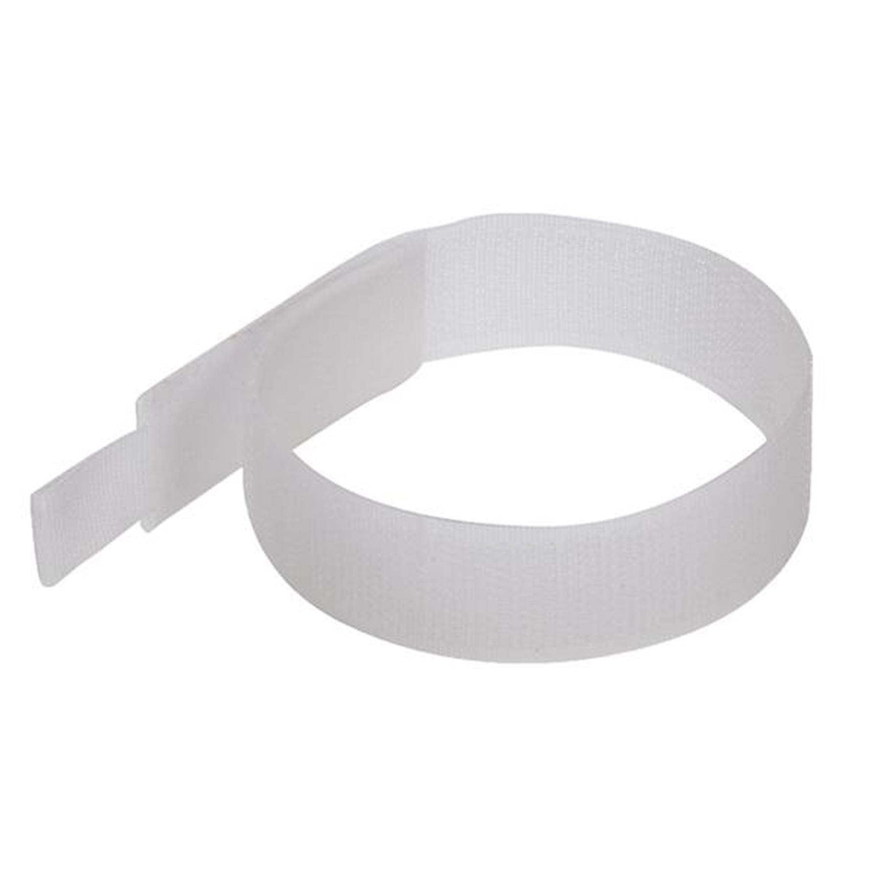 5 x Hook and Loop 150mm White Nylon strap strapping Cable Ties with buckle Band luggage Strap