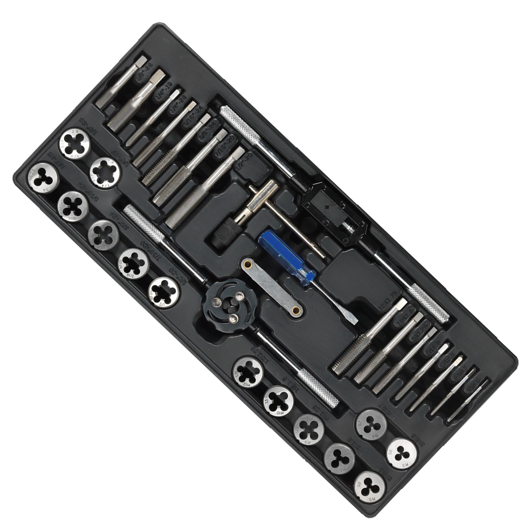Tool Tray with Tap & Die Set 33pc With Lifetime GuaranteeSealey