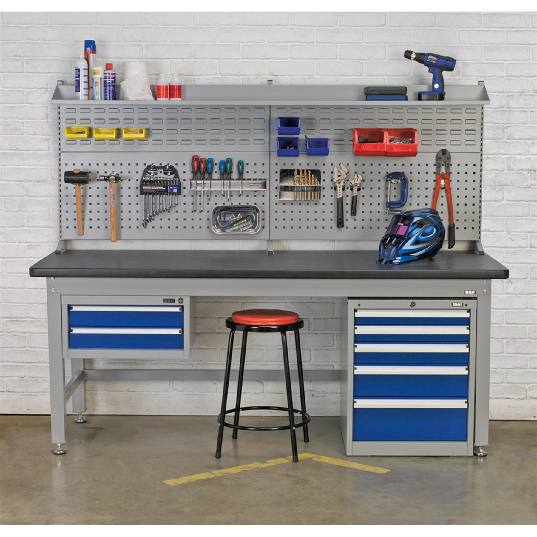 Sealey Workbench Steel Industrial 2.1m weight capacity of 1000kg