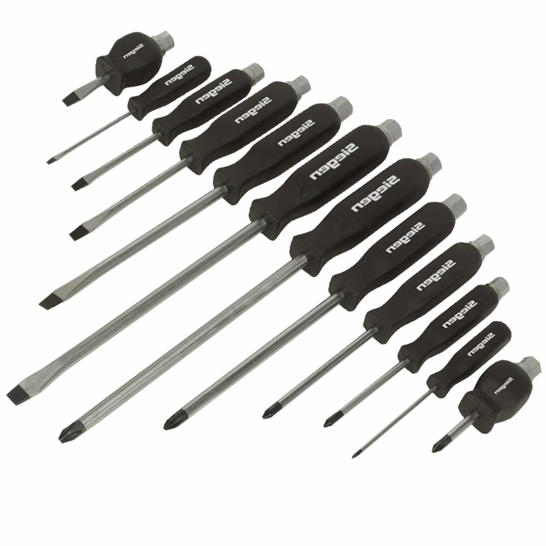 Sealey Screwdriver Set 12pc Hammer-Thru