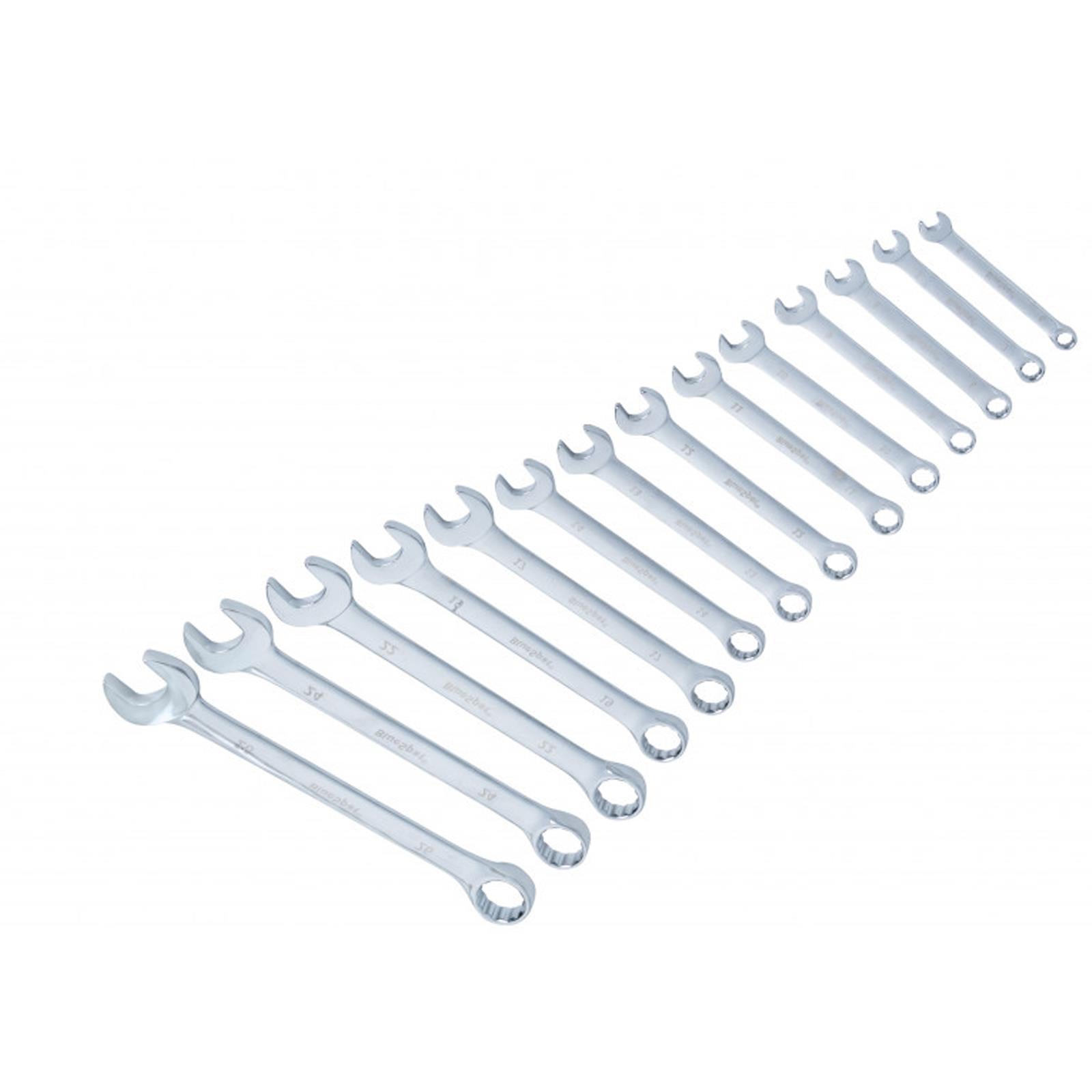 Bluespot 14-Piece Combination Spanner Set Metric Wrench 6-26mm Heat Treated Fully Polished