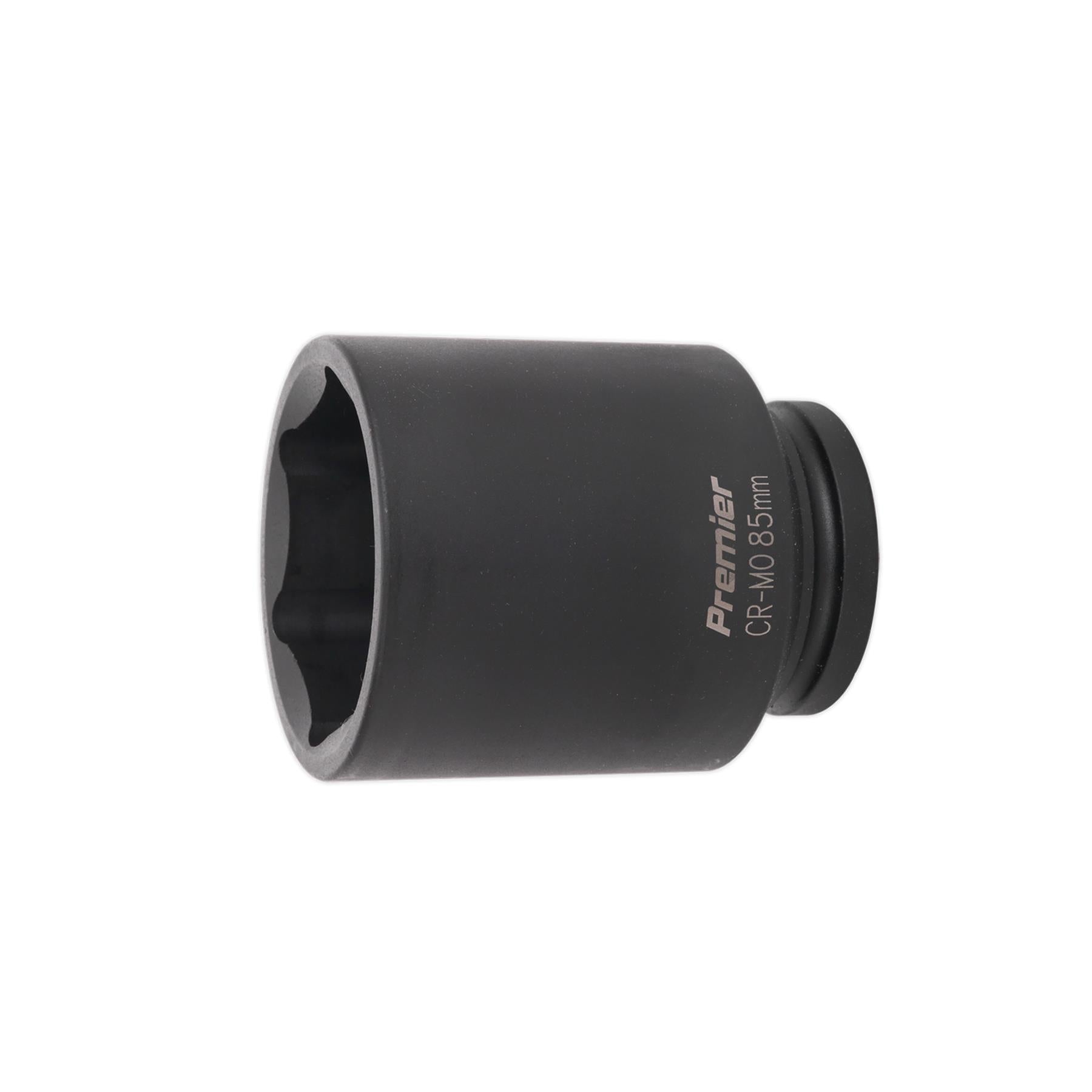 Sealey Impact Socket 85mm Deep 1"Sq Drive Chrome Molybdenum Lifetime Guarantee