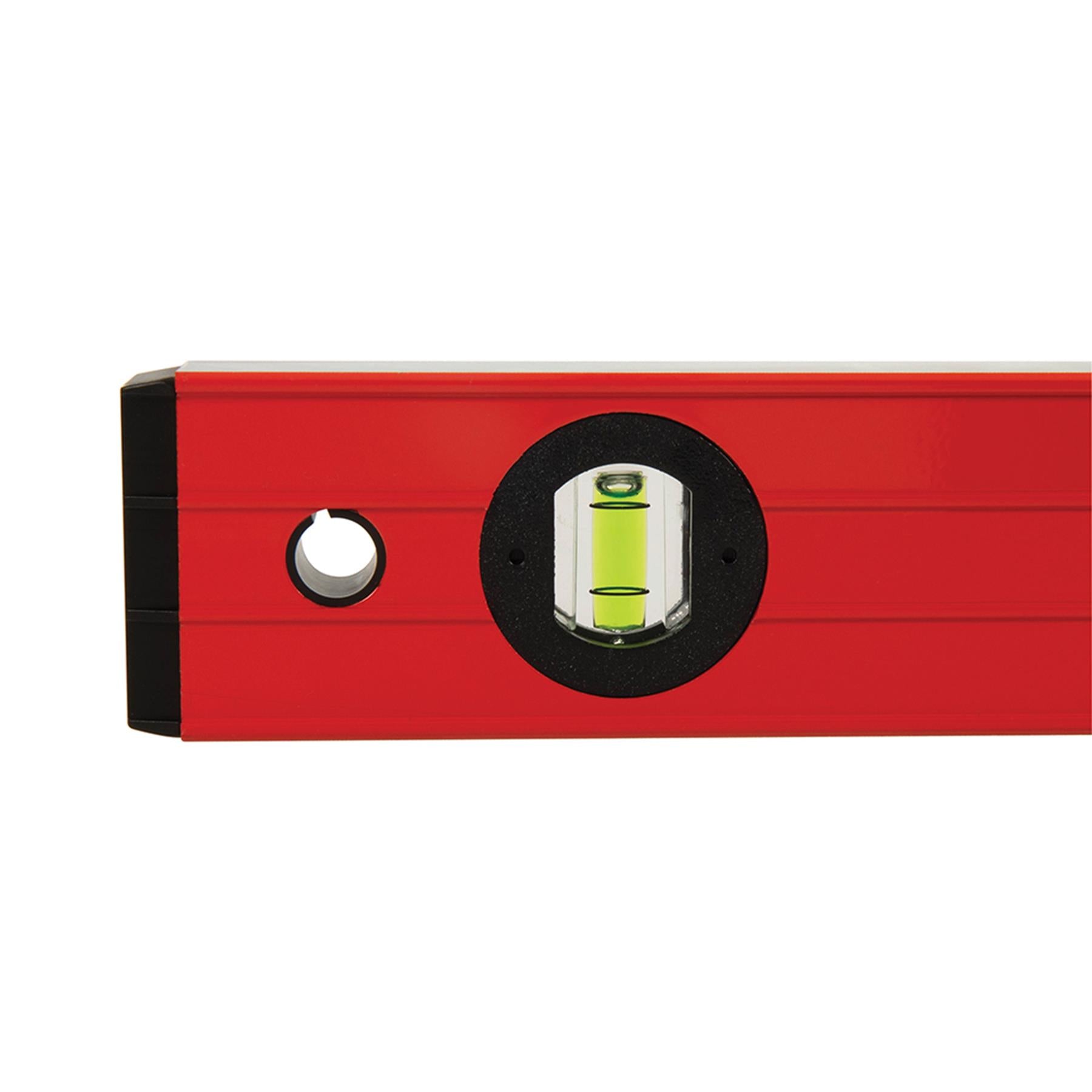 Spirit Level 1200mm Box section width 59mm - 45, 90 & 180 vials aluminium