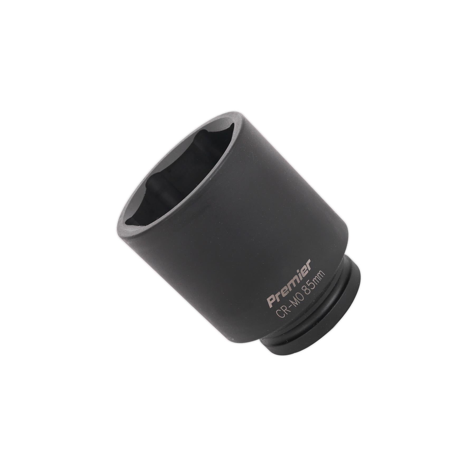 Sealey Impact Socket 85mm Deep 1"Sq Drive Chrome Molybdenum Lifetime Guarantee