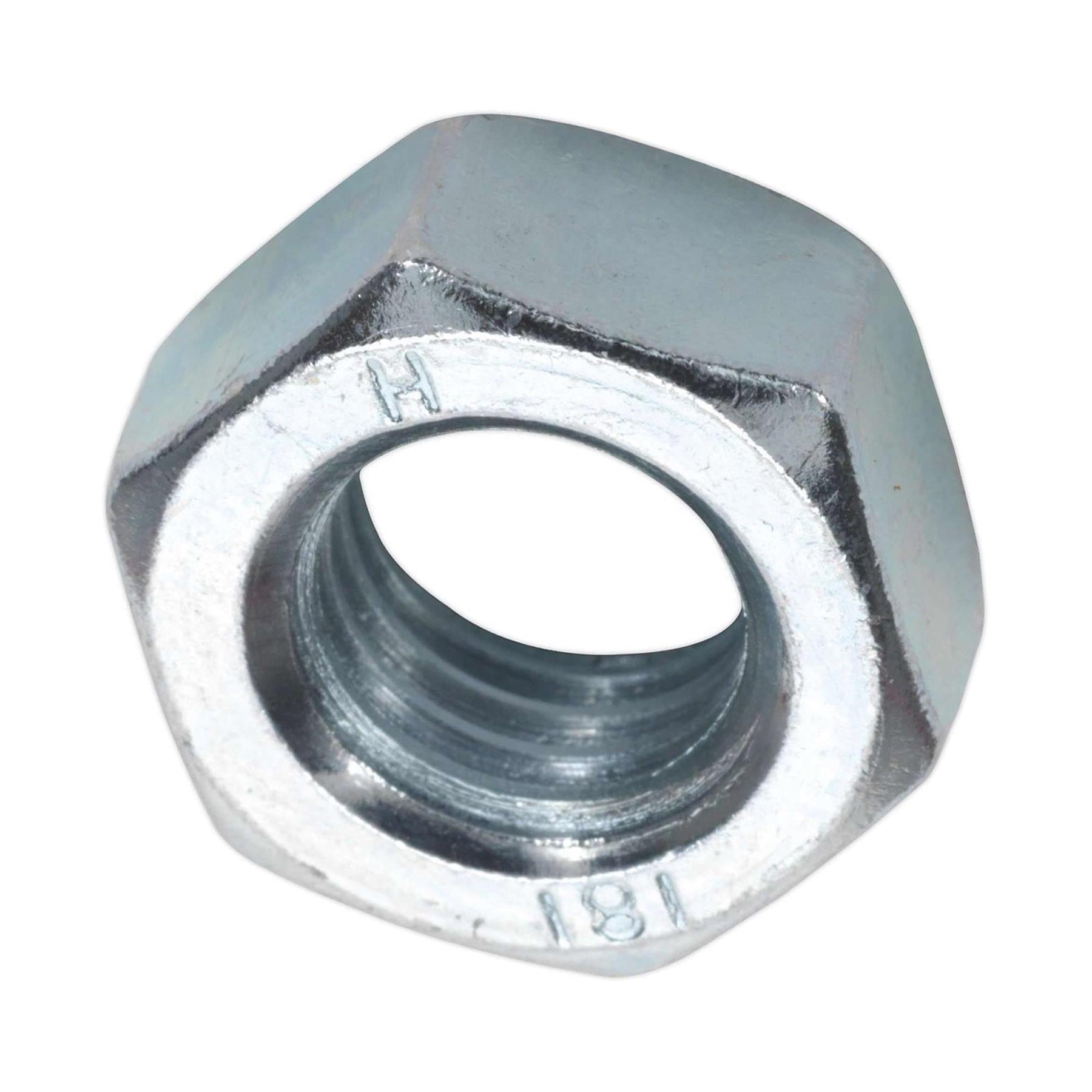 Sealey Steel Nut DIN 934 - M14 Zinc Pack of 25