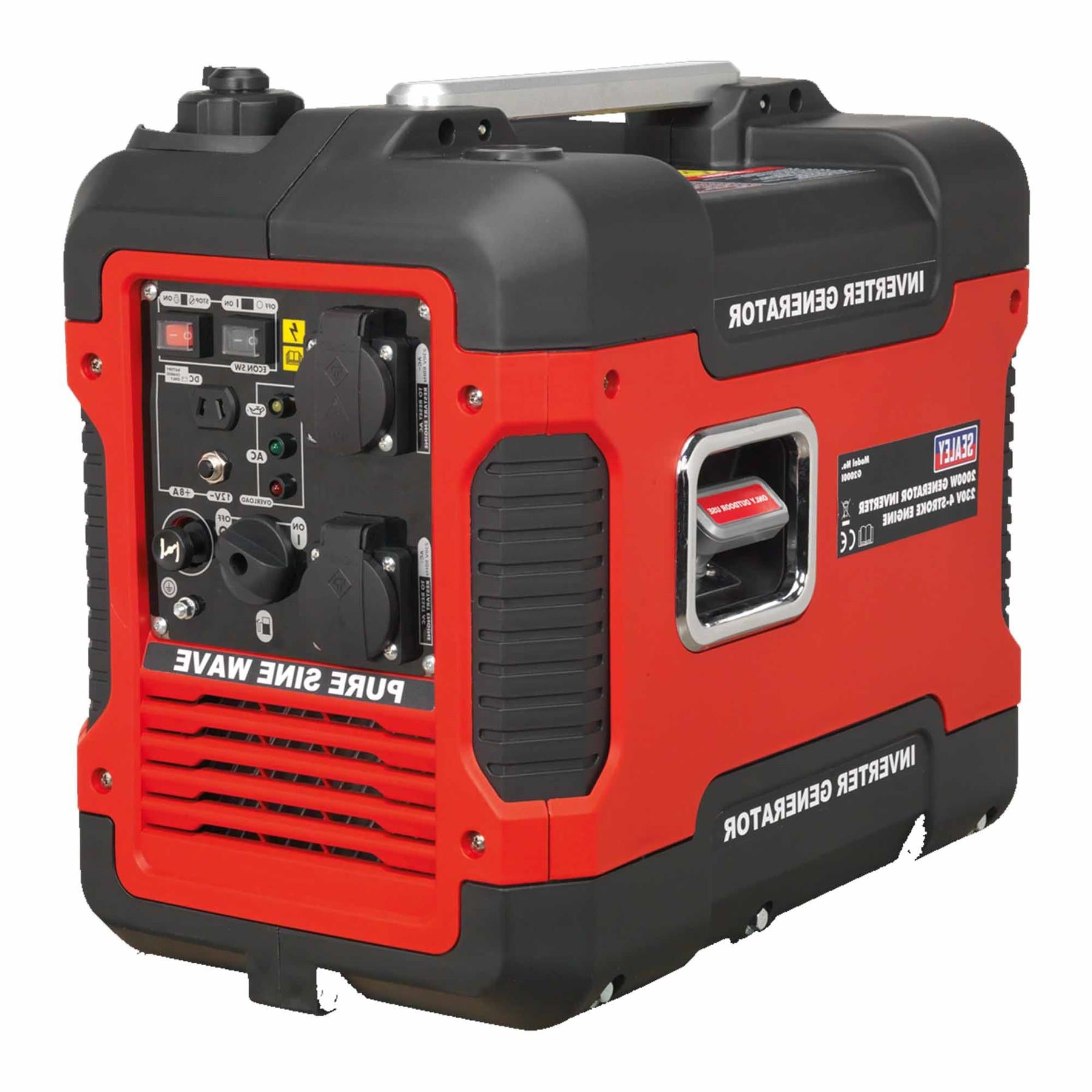 Sealey Inverter Generator 2000W 230V 4-Stroke Engine