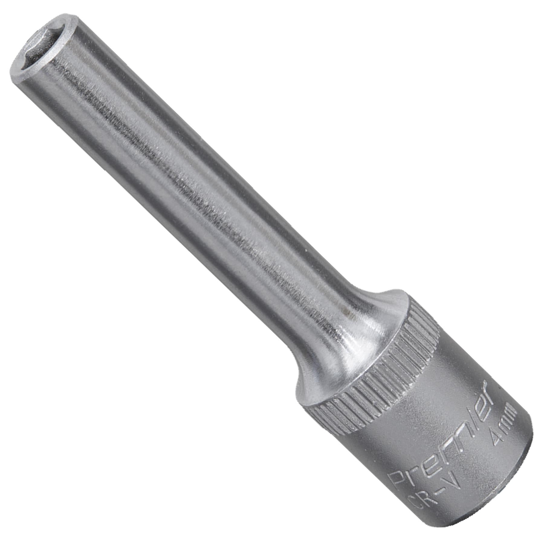 Sealey WallDrive Socket 4mm Deep 1/4"Sq Drive Chrome Vanadium