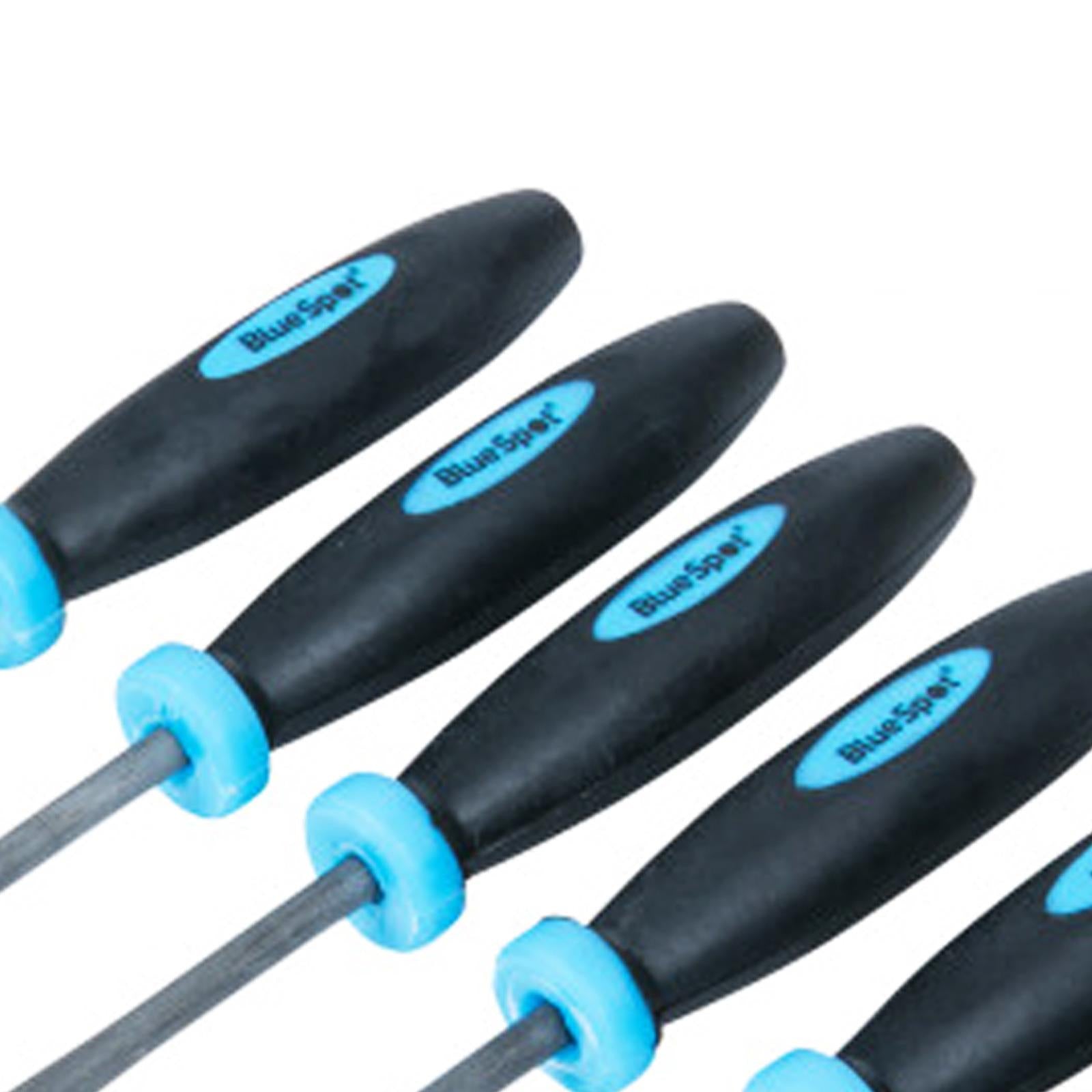 6 Piece Mini File Set With Storage Pouch Lifetime Guarantee Professional Tool Bluespot