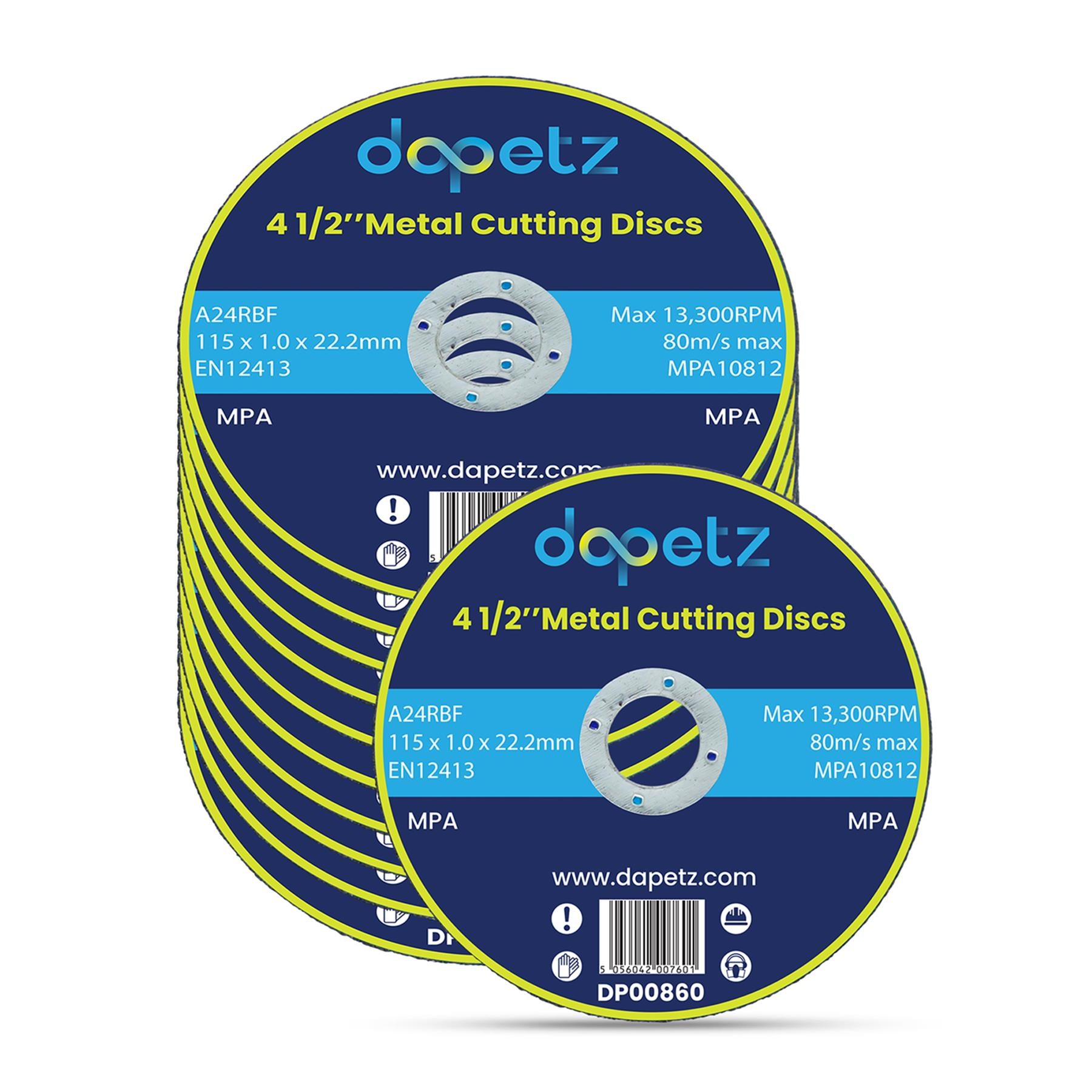 10 X Ultra-Thin Metal Cutting Slitting Discs 115mm 4 1/2" INCH FOR ANGLE GRINDER