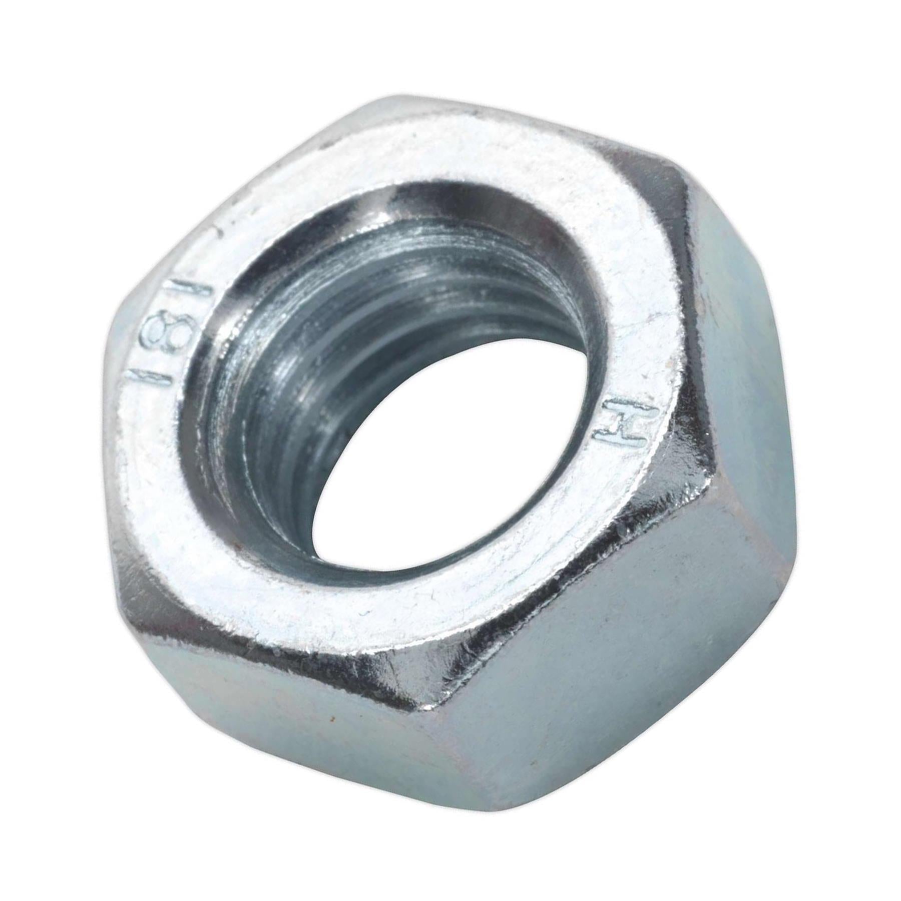 Sealey Steel Nut DIN 934 - M14 Zinc Pack of 25