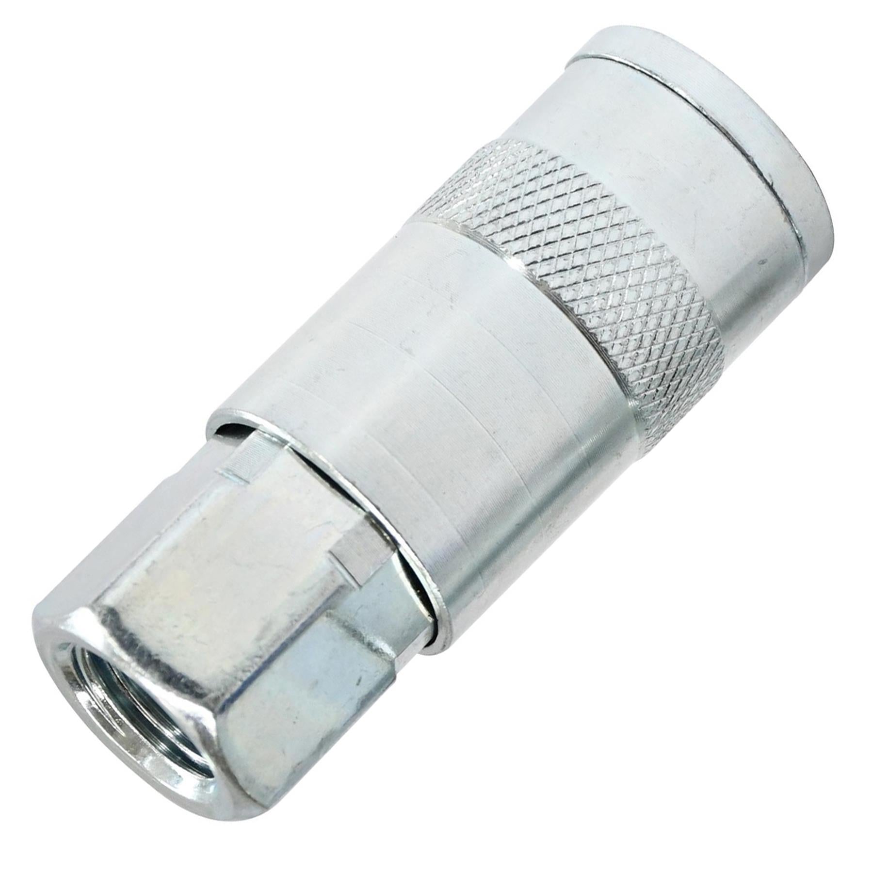 Vertex Air Line Fitting Quick Release Compressor Air Hose 1/4" Female Thread 2PC